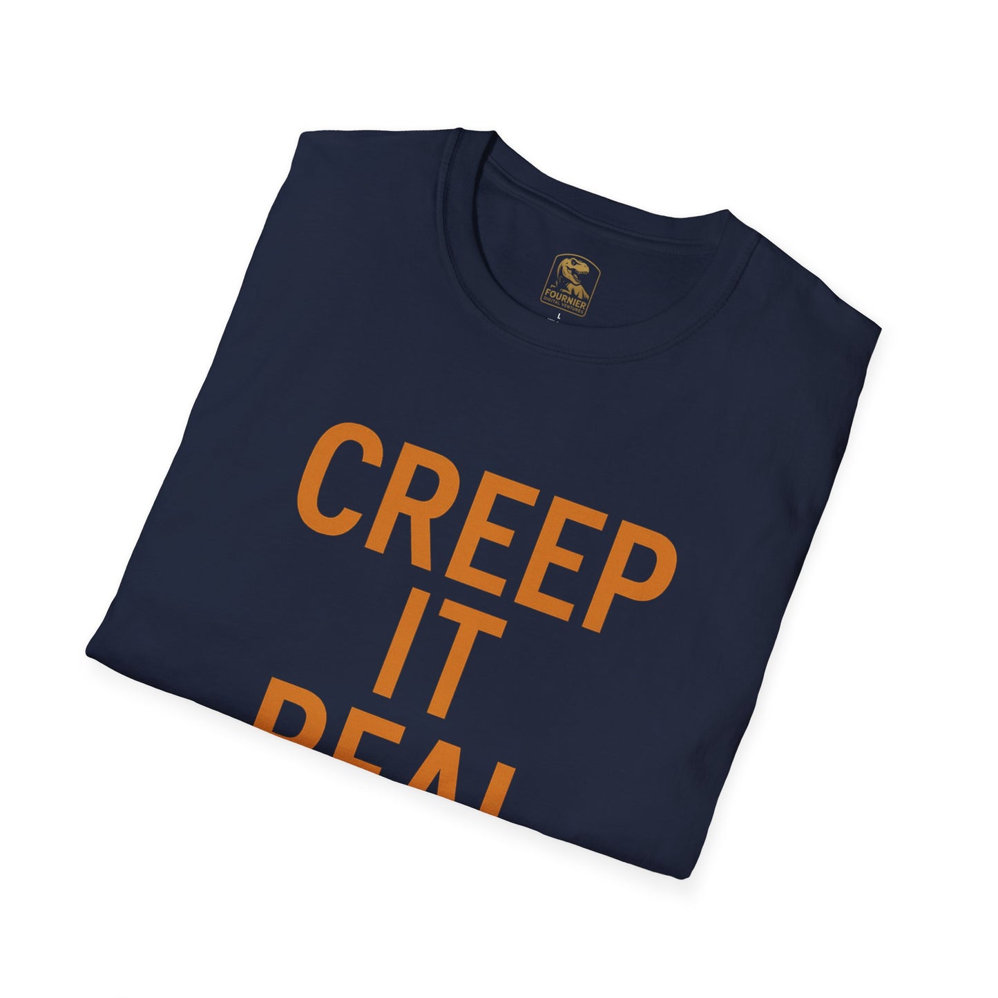 Creep It Real Halloween T-Shirt, Unisex Softstyle Tee, Halloween Gift, Fall Apparel, Pumpkin Shirt, Spooky Season Wear