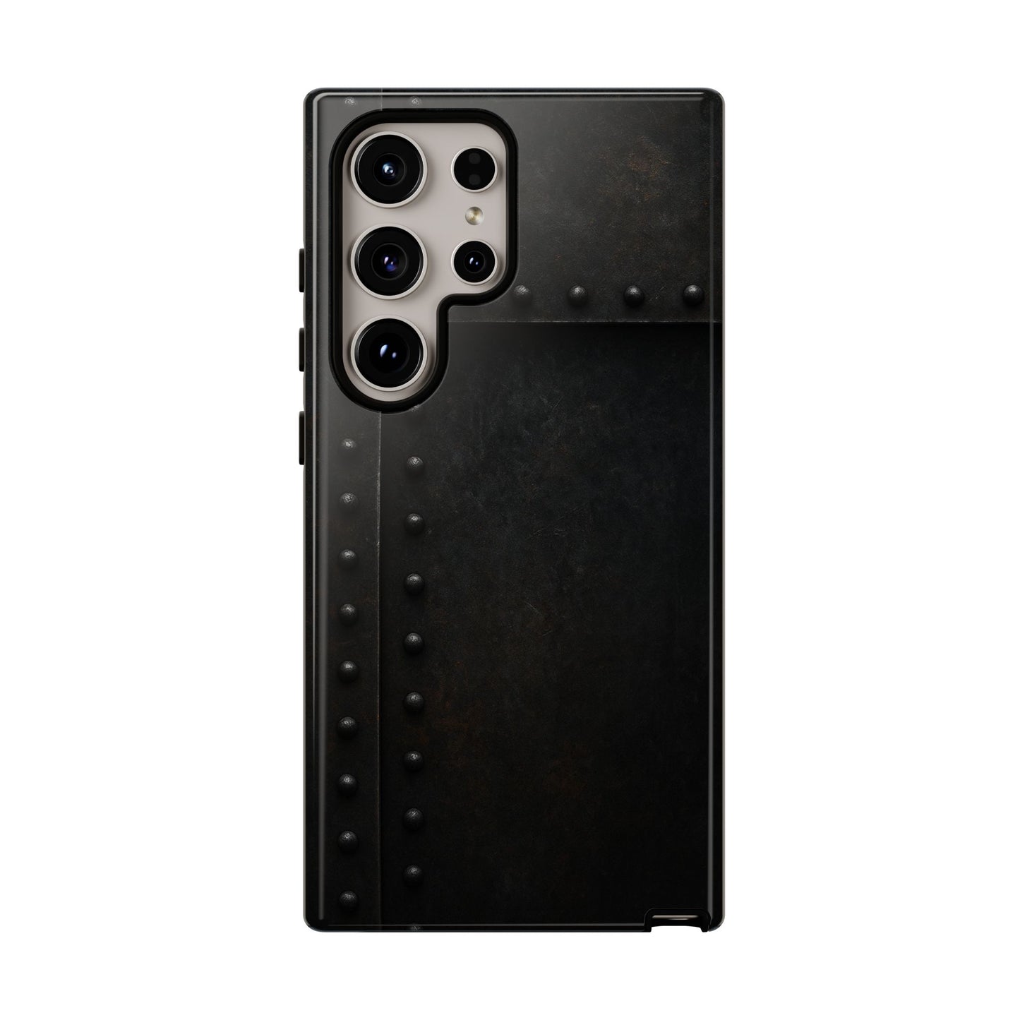 Steel & Smoke – Riveted Shadows Phone Case