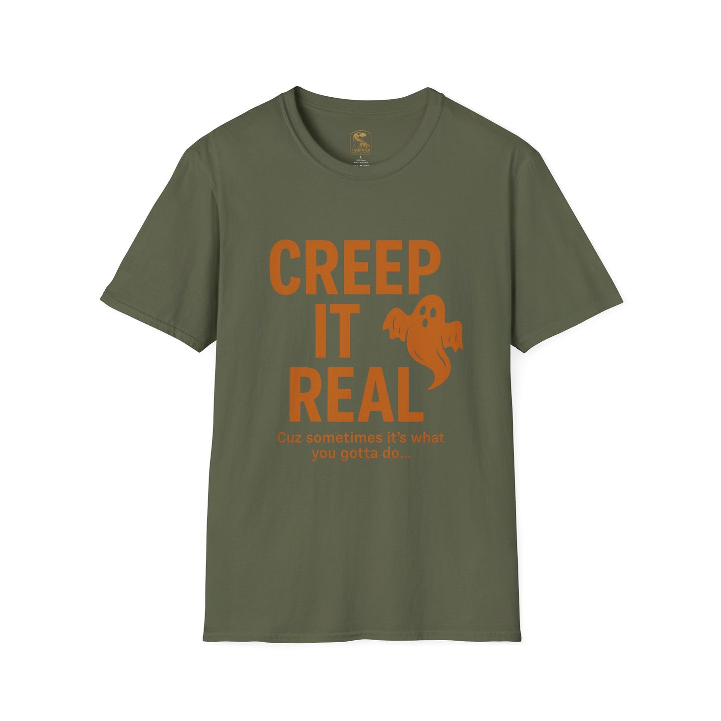 Halloween Graphic Tee, Creep It Real Shirt for Ghost Lovers, Unisex Casual T-Shirt, Funny October Apparel, Spirit Halloween Gift