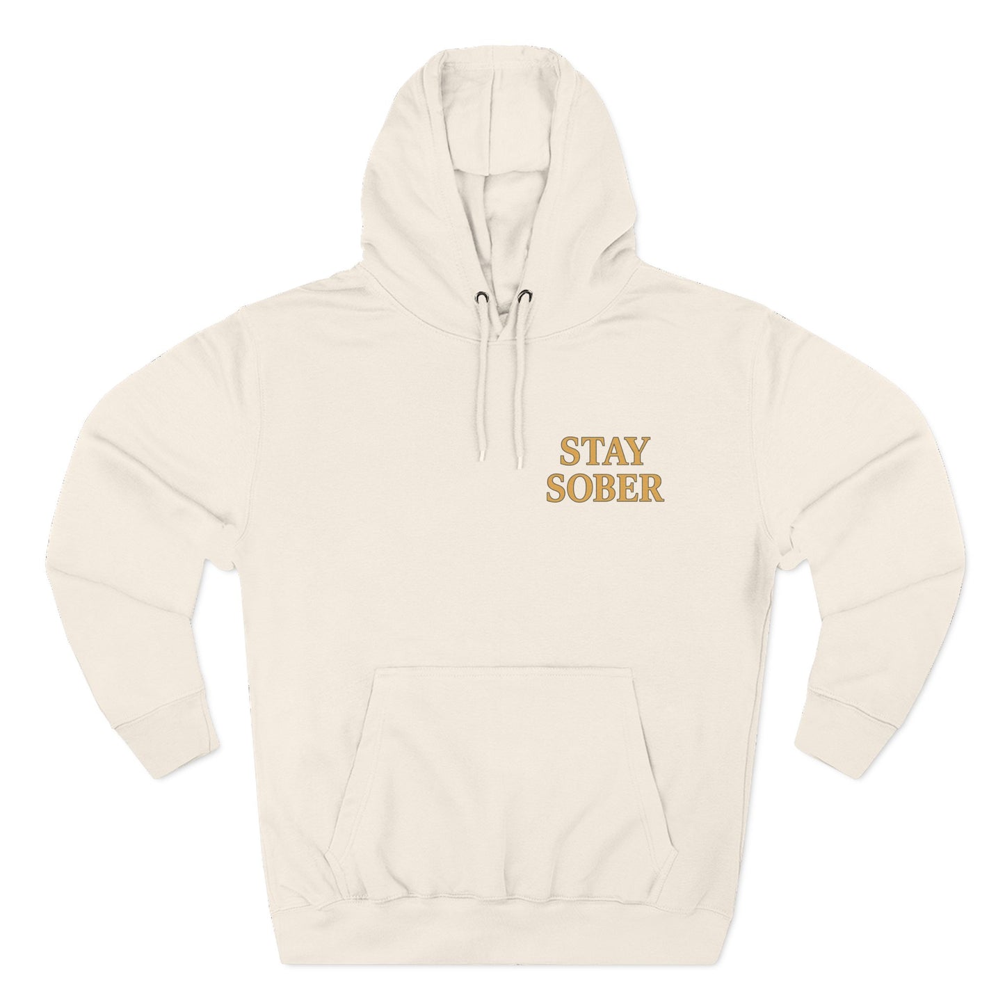 Samurai hoodie- Stay Sober, Defend Peace | Cozy Sweatshirt for Wellness, Gratitude Gifts, Motivation, Mindfulness