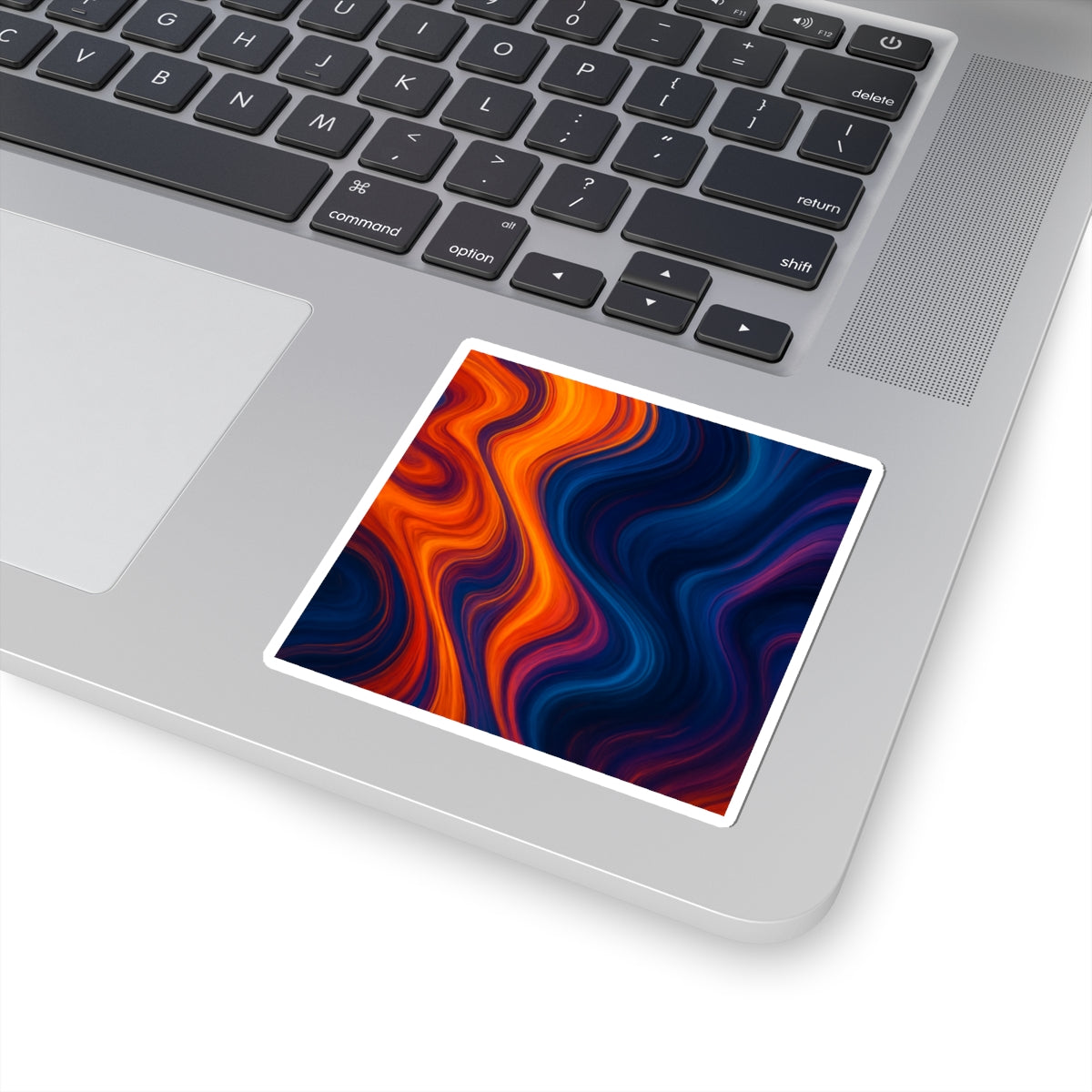 Vivid Wave Kiss-Cut Stickers, Colorful Laptop Decals, Vibrant Wall Art, Creative Scrapbooking Supplies, Fun Gift for Art Lovers