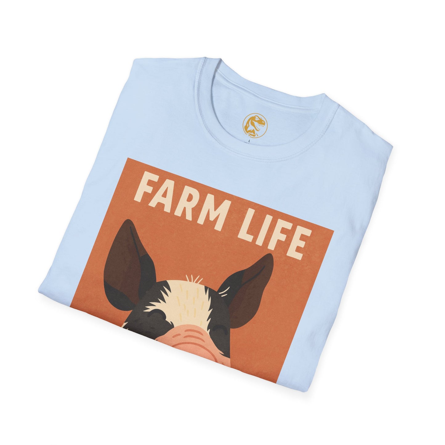 Farm Life pig Unisex Soft style T-Shirt, Casual Farm Tee, Cute Pig Graphic Shirt, Animal Lover Gift, Farm house Apparel