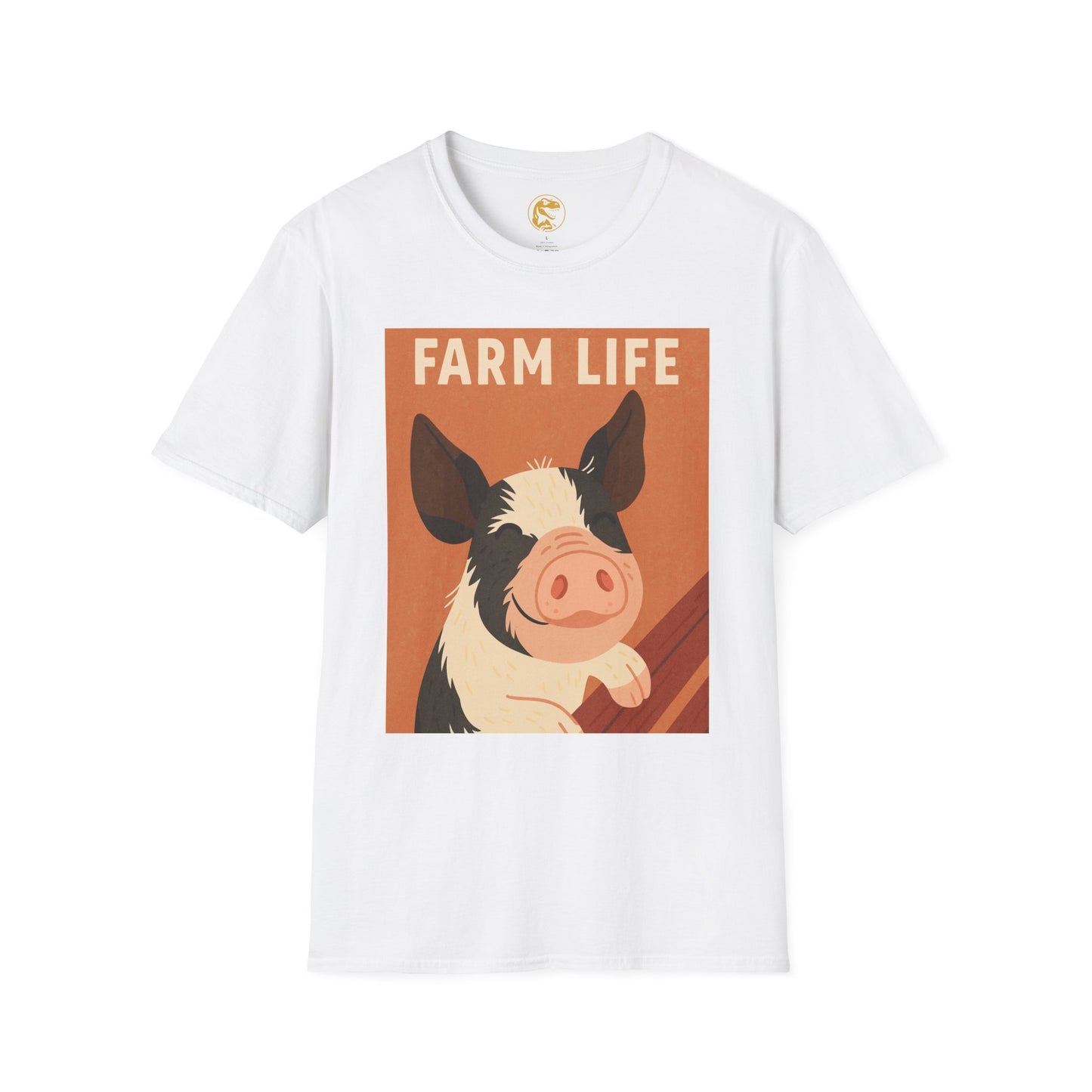 Farm Life pig Unisex Soft style T-Shirt, Casual Farm Tee, Cute Pig Graphic Shirt, Animal Lover Gift, Farm house Apparel
