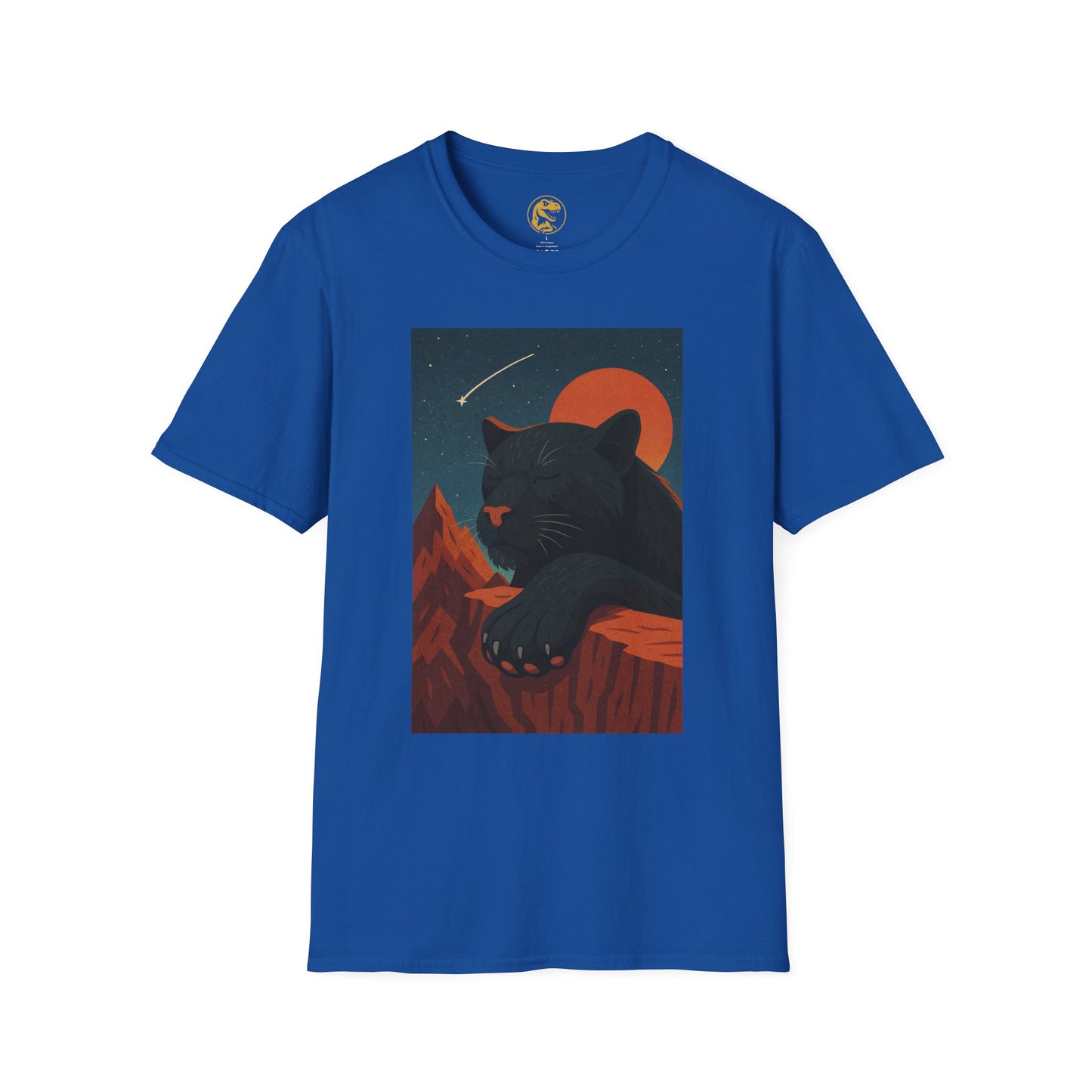 Midnight Panther T-Shirt, Unisex Tee, Nature Lover Gift, Casual Wear, Graphic Shirt, Animal Lover Apparel