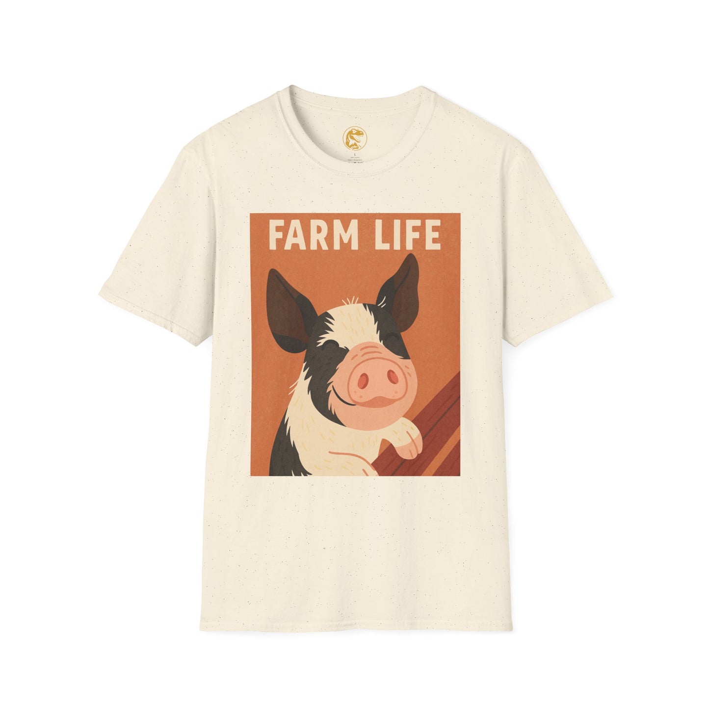 Farm Life pig Unisex Soft style T-Shirt, Casual Farm Tee, Cute Pig Graphic Shirt, Animal Lover Gift, Farm house Apparel