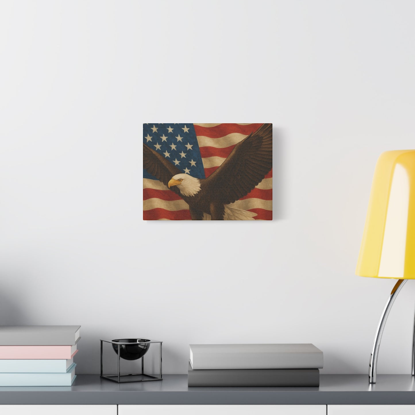 American Eagle Canvas Wall Art, Patriotic Home Decor, Stretched Artwork for Veterans, Independence Day Gift, 12x16 Inch Canvas, [...]