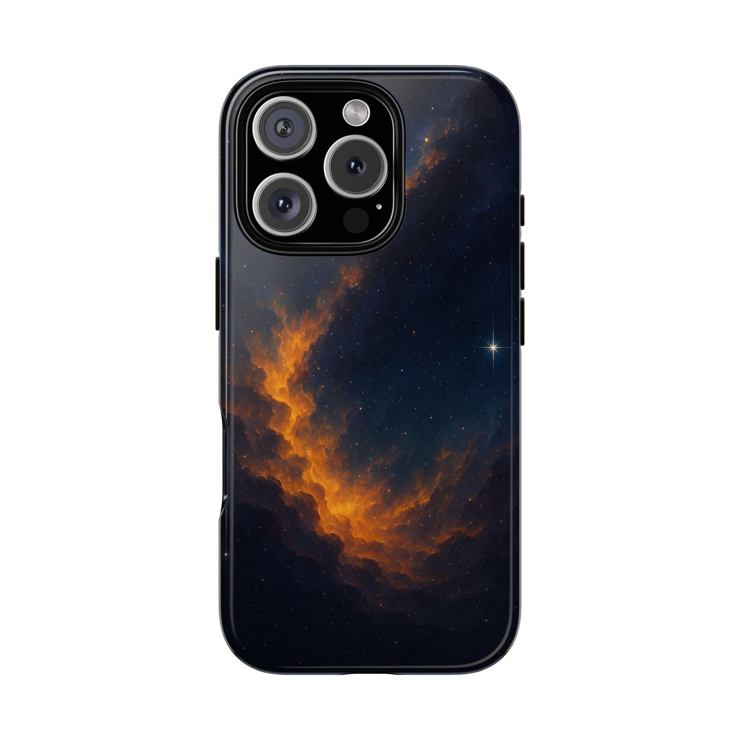 Stellar Flame – Cosmic Nebula Art Phone Case
