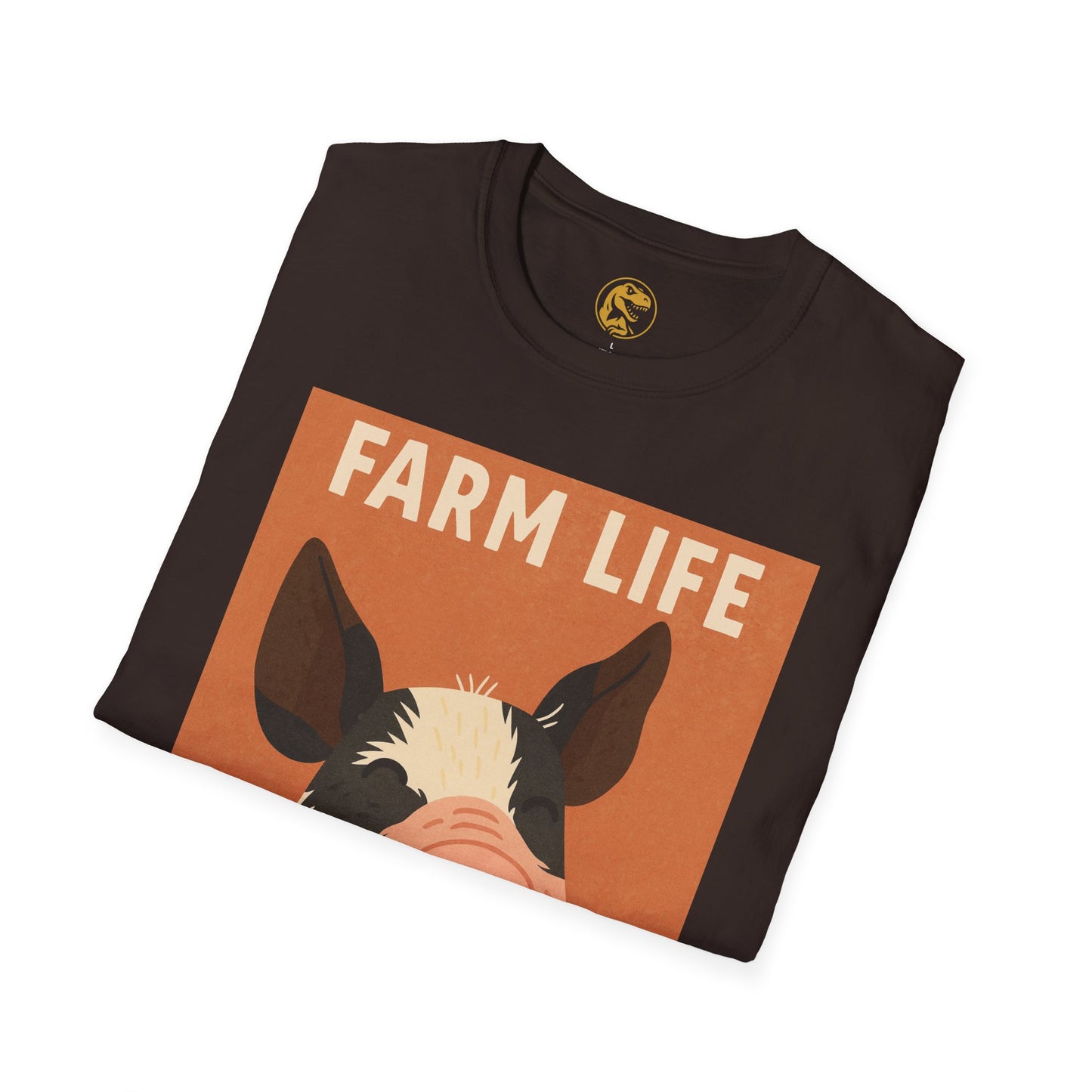 Farm Life pig Unisex Soft style T-Shirt, Casual Farm Tee, Cute Pig Graphic Shirt, Animal Lover Gift, Farm house Apparel