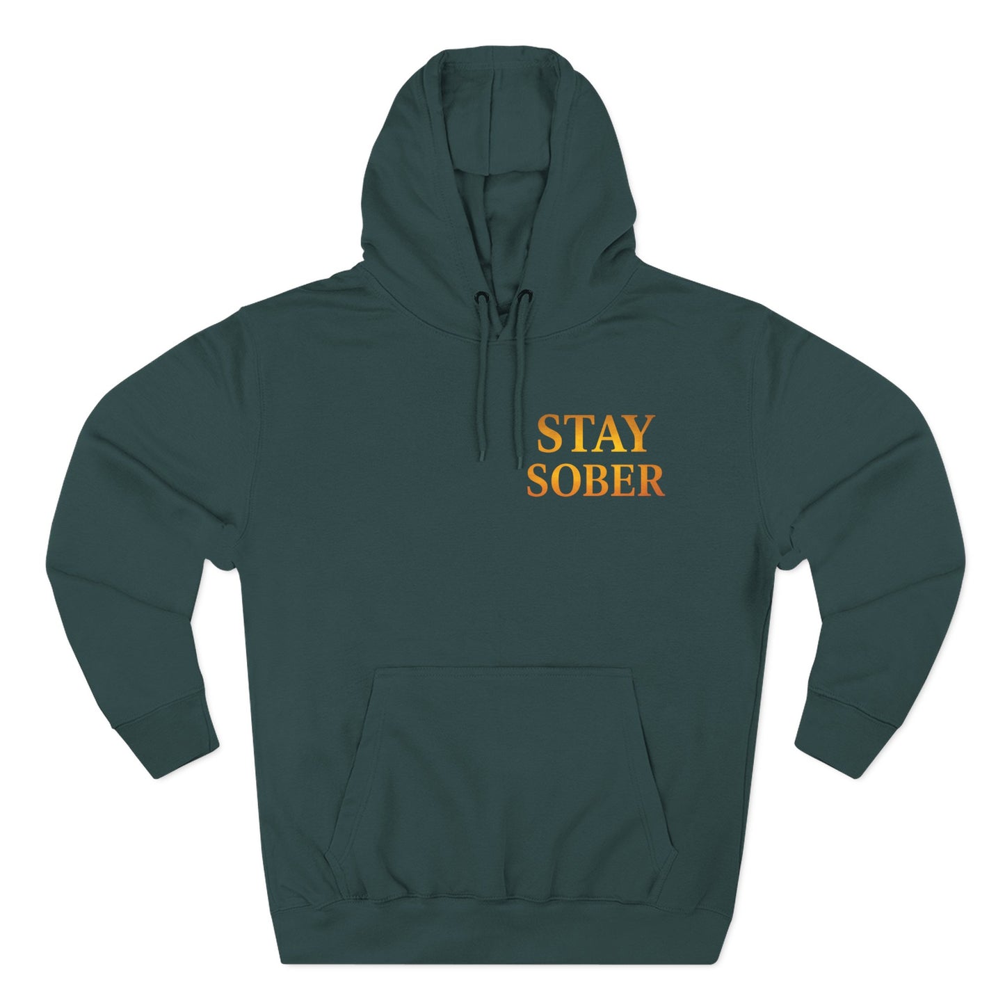 Inspirational Fleece Hoodie, Motivational Gift for Wellness, Stay Sober Apparel, Positive Affirmation Hoodie, Recovery Support Clothing