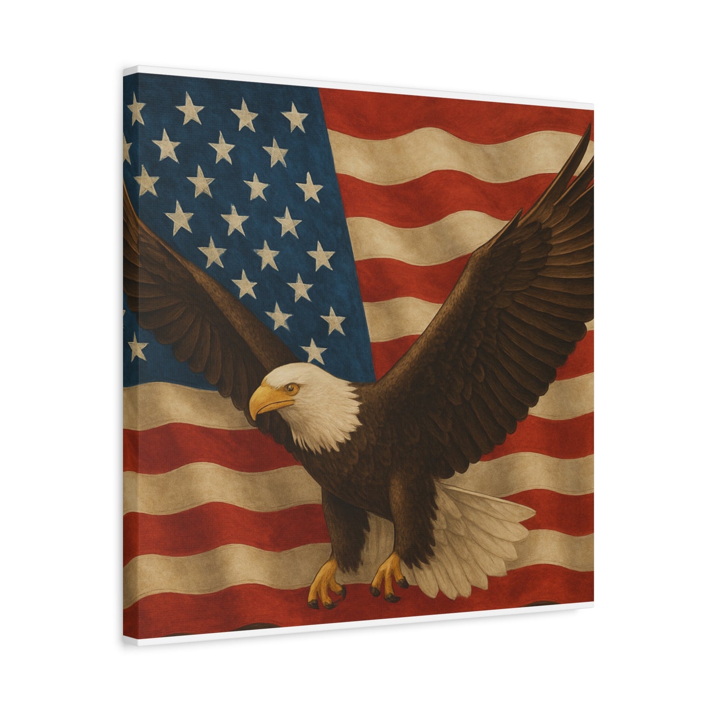 American Eagle Canvas Wall Art, Patriotic Home Decor, Stretched Artwork for Veterans, Independence Day Gift, 12x16 Inch Canvas, [...]