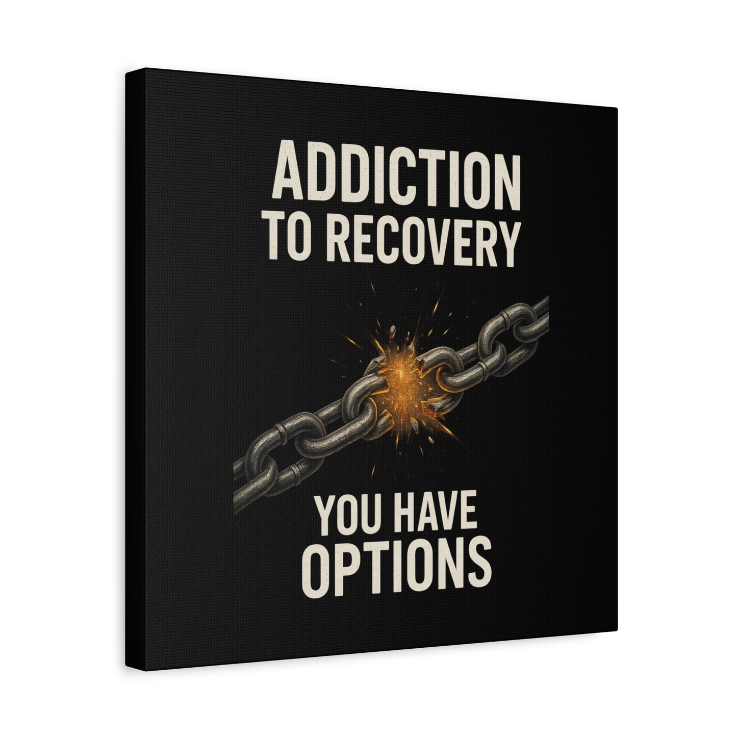 Inspirational Wall Art - Addiction Recovery Canvas, Motivational Decor, Recovery Gift, Home Office Wall Art, Supportive Quote Print