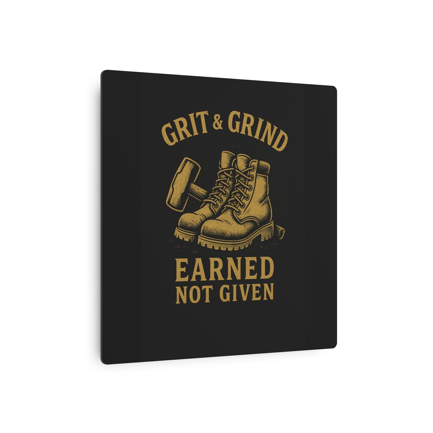Grit & Grind Metal Art Sign