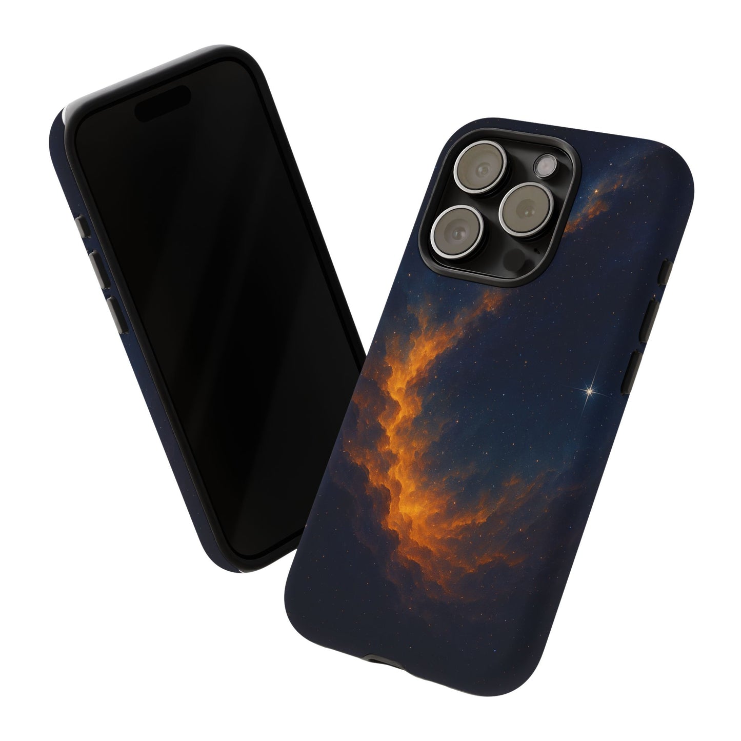 Stellar Flame – Cosmic Nebula Art Phone Case