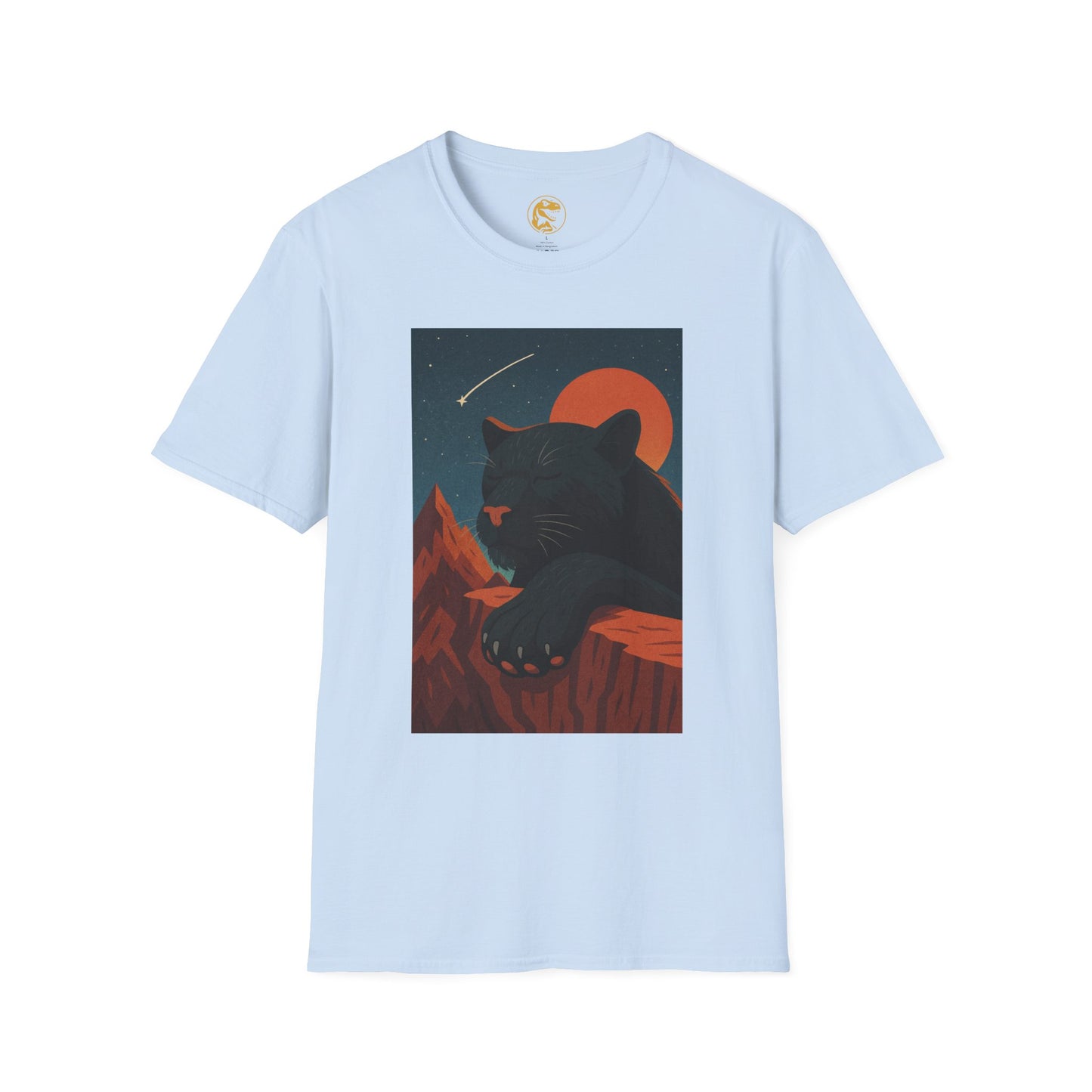 Midnight Panther T-Shirt, Unisex Tee, Nature Lover Gift, Casual Wear, Graphic Shirt, Animal Lover Apparel