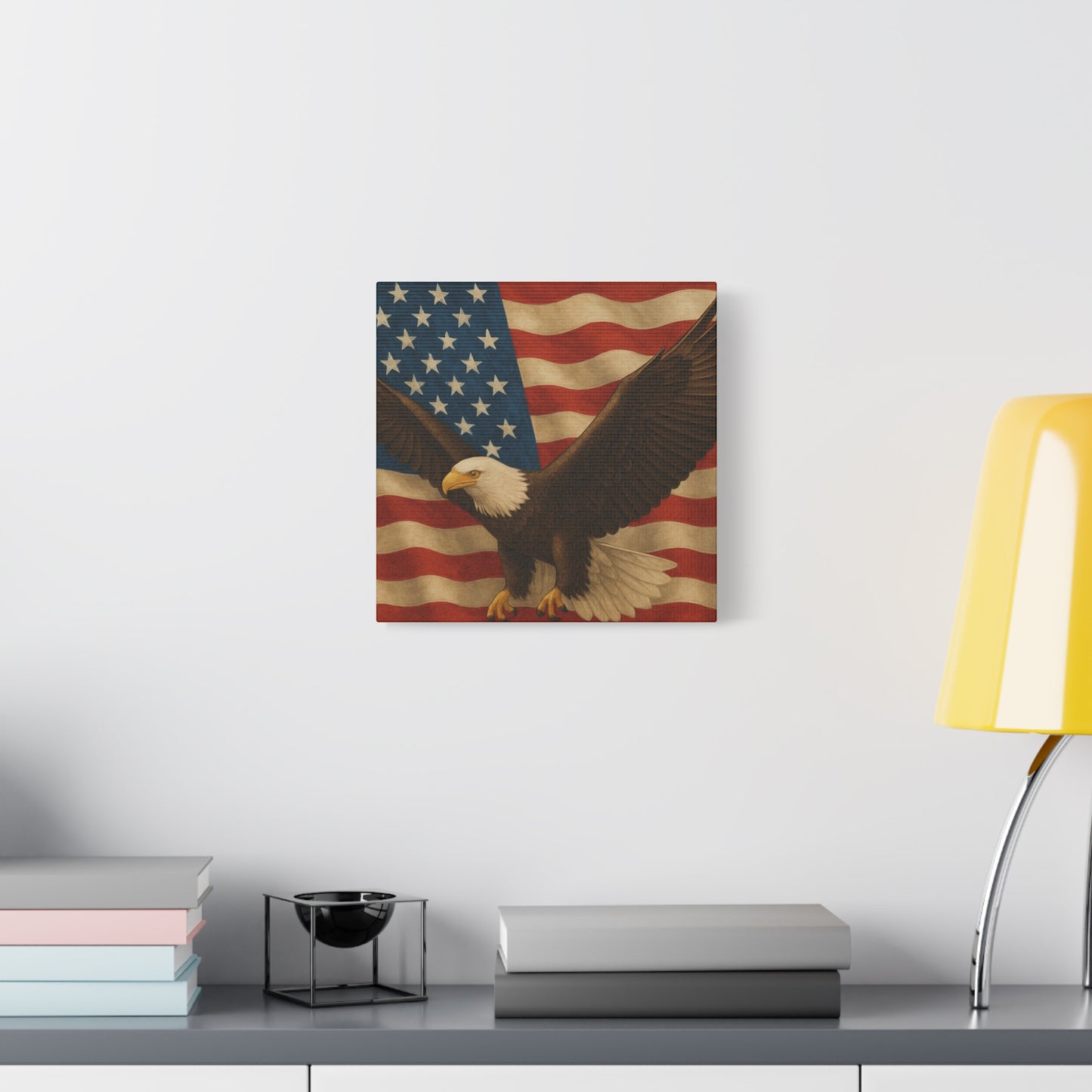 American Eagle Canvas Wall Art, Patriotic Home Decor, Stretched Artwork for Veterans, Independence Day Gift, 12x16 Inch Canvas, [...]