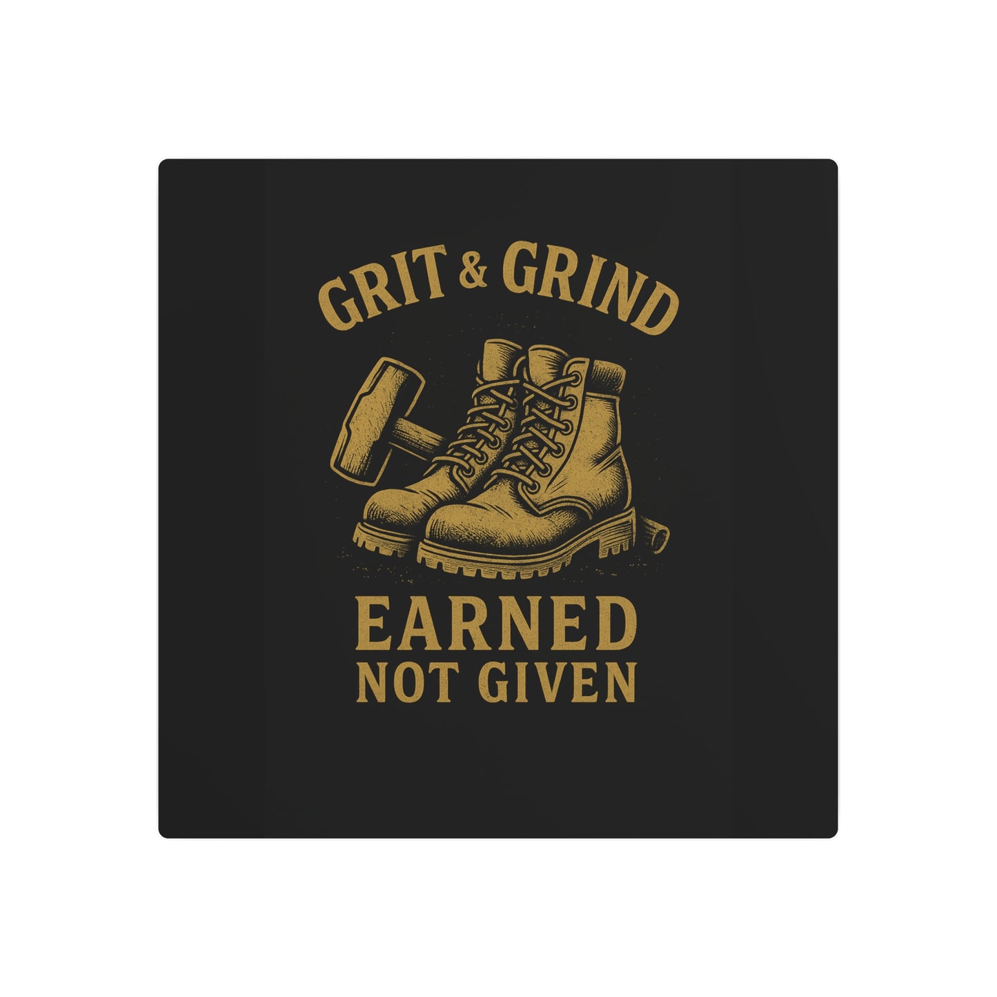 Grit & Grind Metal Art Sign