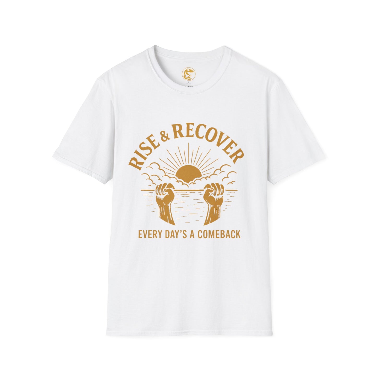 Rise & Recover Unisex T-Shirt | Motivational Tee | Everyday Inspiration Shirt, Recovery Fashion, Gift for Him/Her, Uplifting Apparel