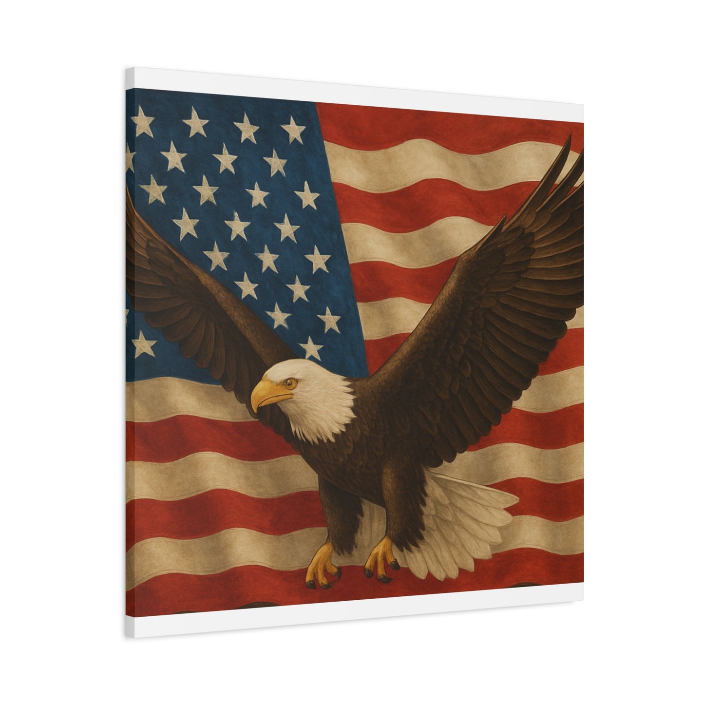 American Eagle Canvas Wall Art, Patriotic Home Decor, Stretched Artwork for Veterans, Independence Day Gift, 12x16 Inch Canvas, [...]