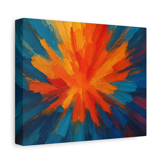 Vibrant Abstract Canvas Art, Wall Decor, Colorful Home Accent, Modern Art Print, Gifts for Art Lovers, Living Room Wall Art