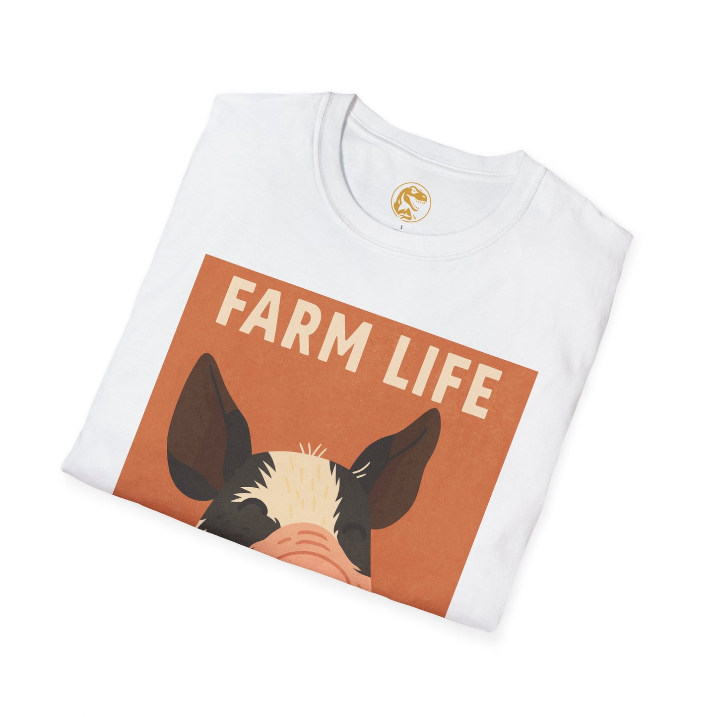 Farm Life pig Unisex Soft style T-Shirt, Casual Farm Tee, Cute Pig Graphic Shirt, Animal Lover Gift, Farm house Apparel