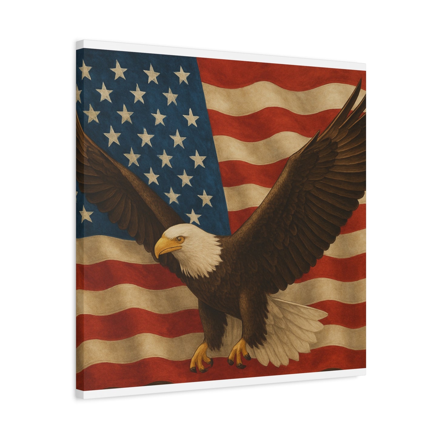 American Eagle Canvas Wall Art, Patriotic Home Decor, Stretched Artwork for Veterans, Independence Day Gift, 12x16 Inch Canvas, [...]