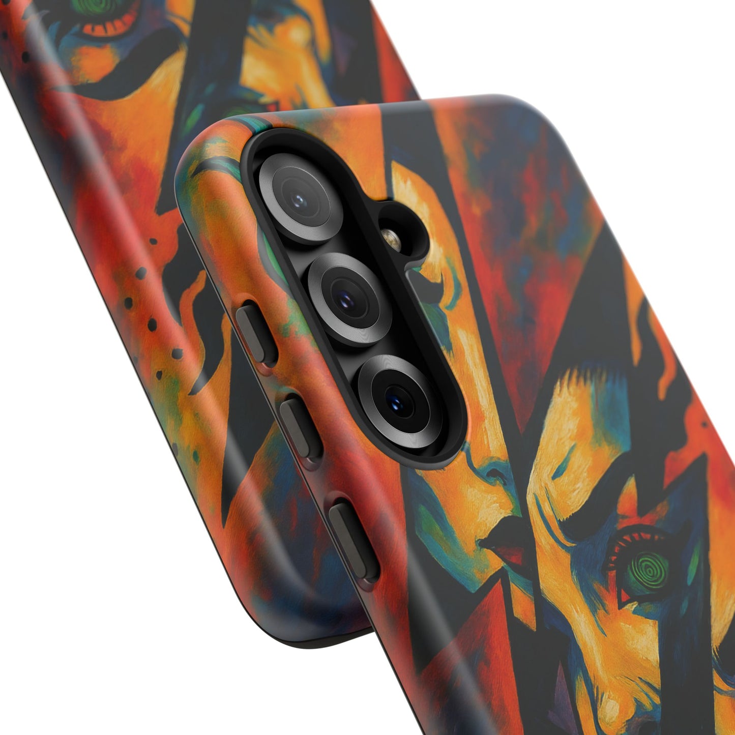 Vibrant Phone Case with Edgy Art, Tough Cases for Trendsetters, Unique Gift for Art Lovers, Colorful Phone Accessory, Protection and Style