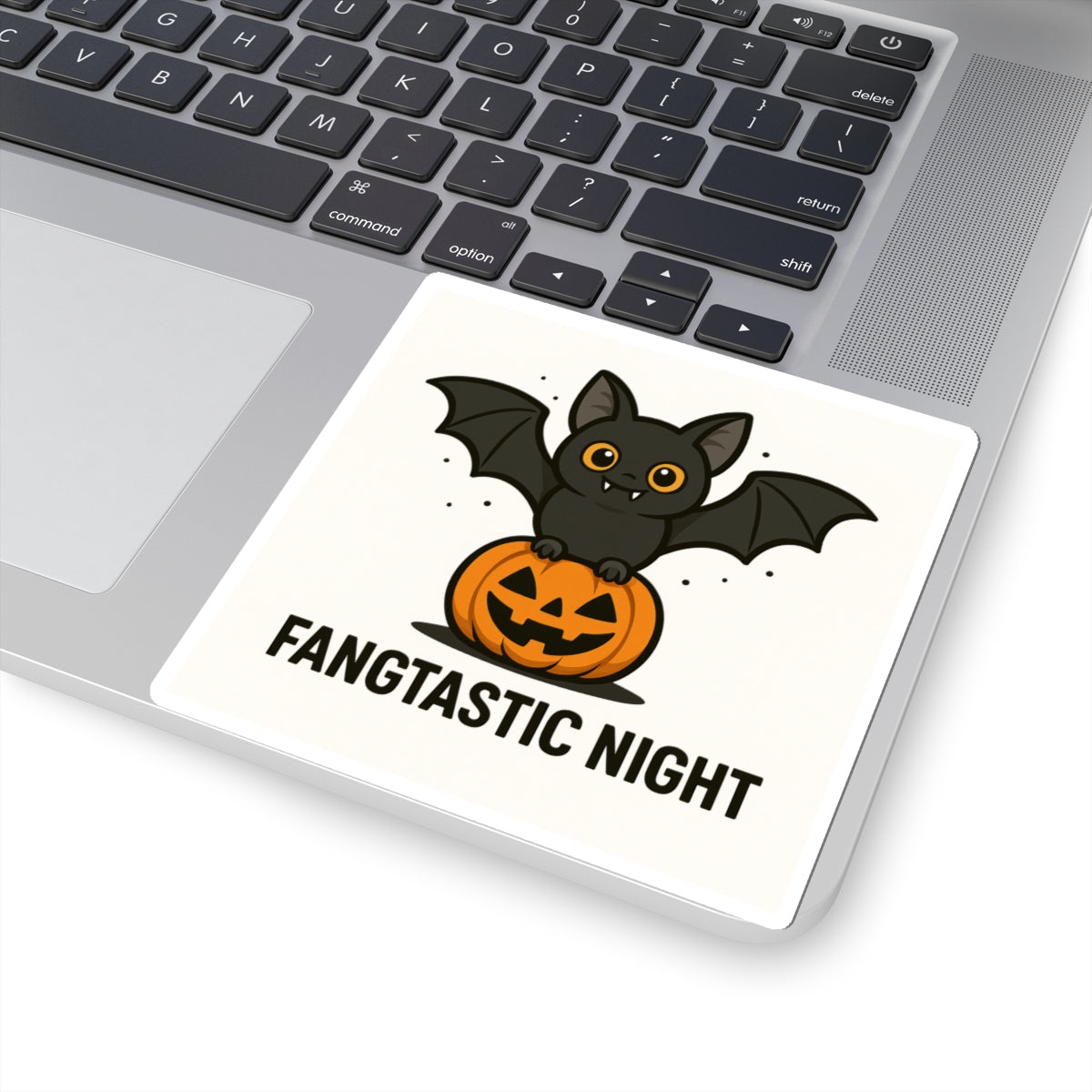 Fangtastic Night Halloween Stickers, Cute Bat Stickers, Pumpkin Decor, Spooky Season, Laptop Decor, Party Favors