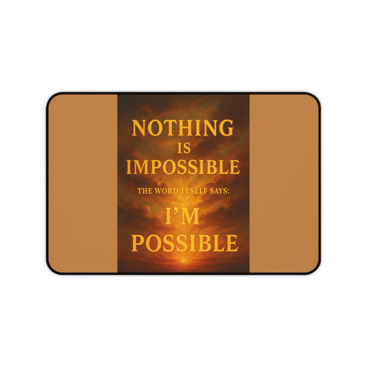 Motivational Desk Mat - I'm Possible Inspirational Office Decor, Gift for Students and Professionals, Home Office Accessory, Modern [...]