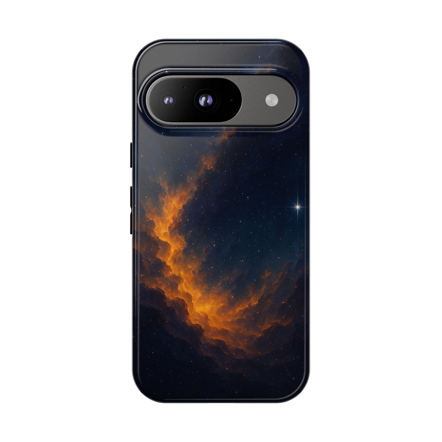 Stellar Flame – Cosmic Nebula Art Phone Case