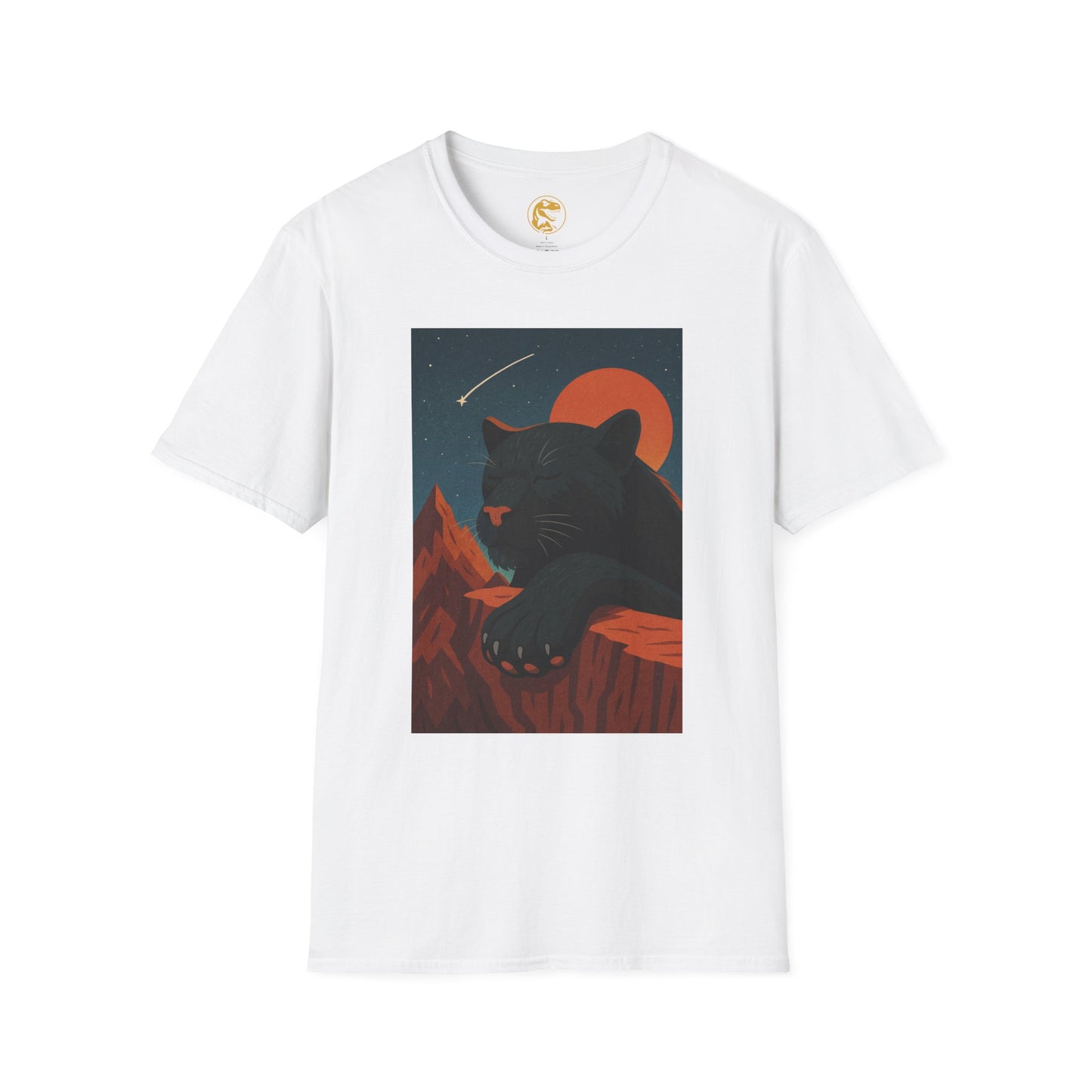 Midnight Panther T-Shirt, Unisex Tee, Nature Lover Gift, Casual Wear, Graphic Shirt, Animal Lover Apparel