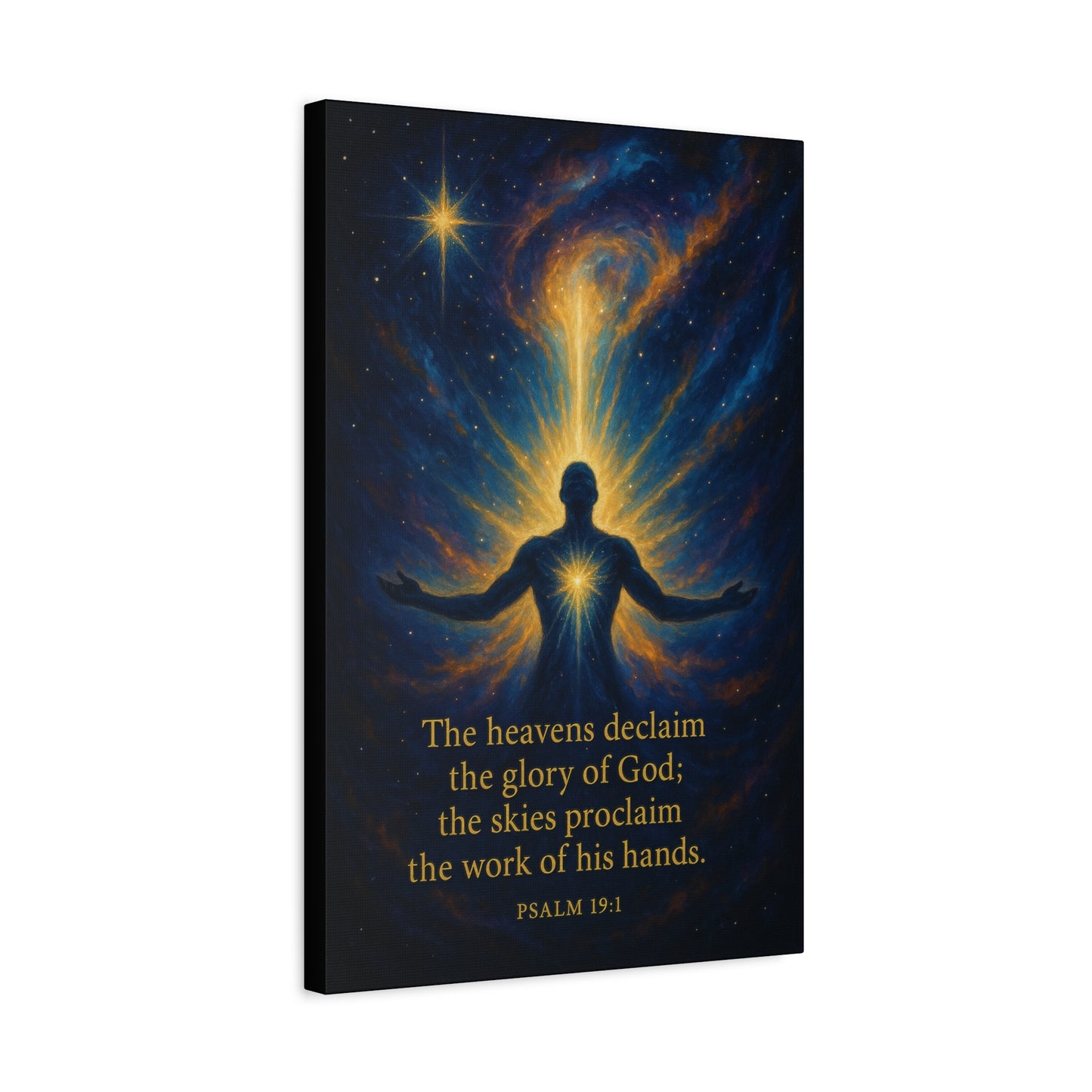 Inspirational Canvas Wall Art - Psalm 19:1