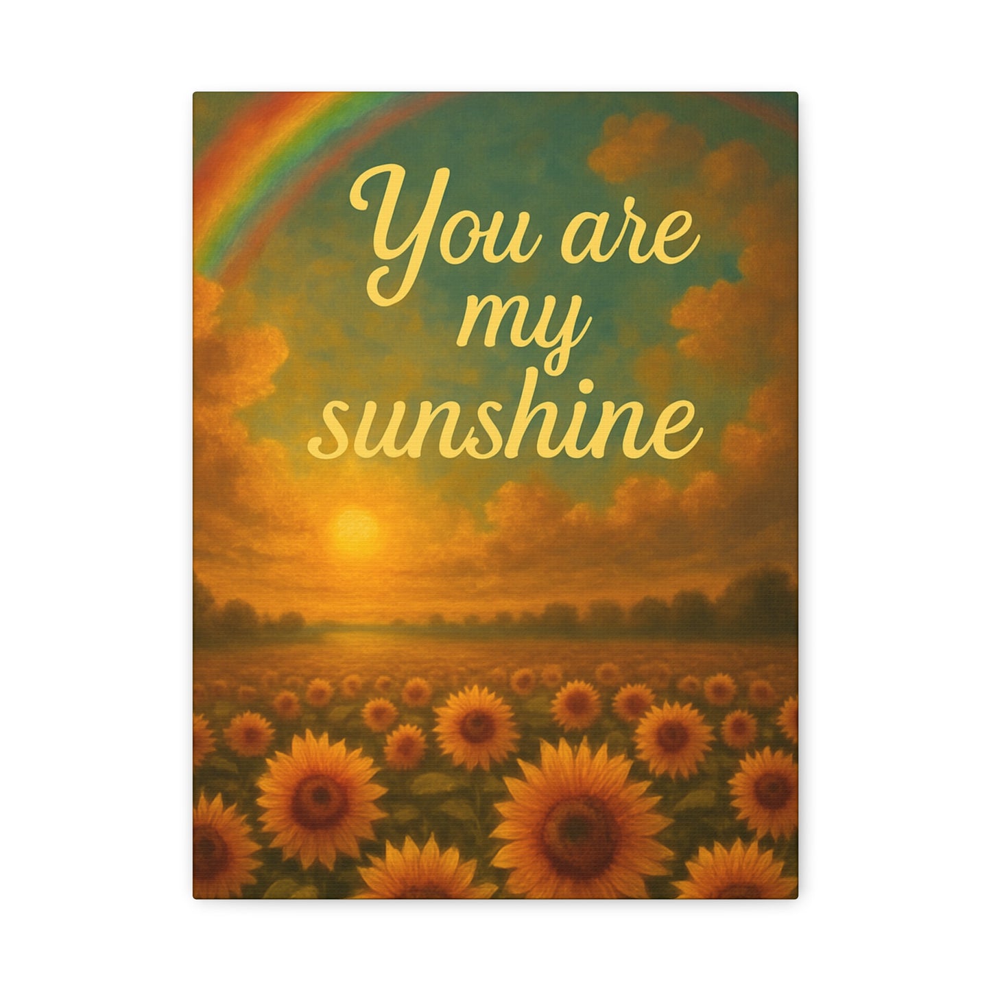 Sunshine Canvas Wall Art, Inspirational Home Decor, Custom Motivational Print, Gift for Friends, Thoughtful Decoration