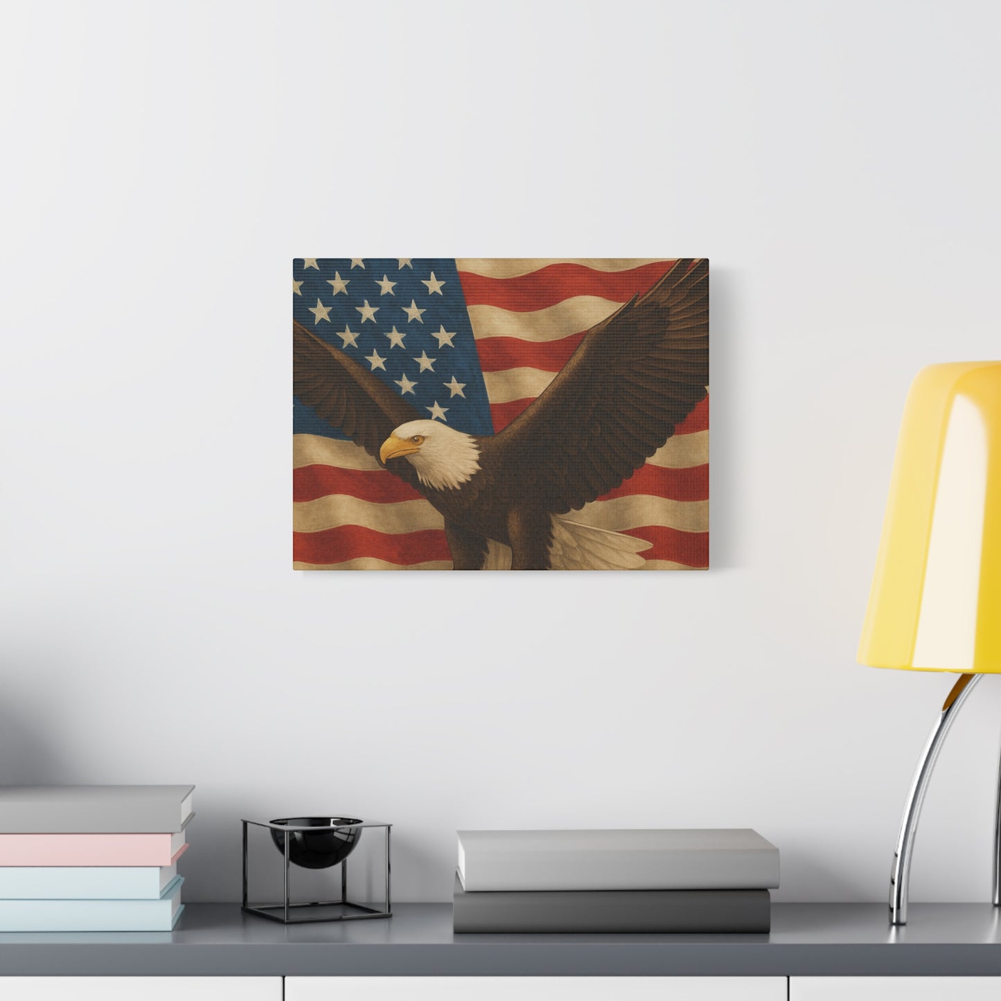 American Eagle Canvas Wall Art, Patriotic Home Decor, Stretched Artwork for Veterans, Independence Day Gift, 12x16 Inch Canvas, [...]