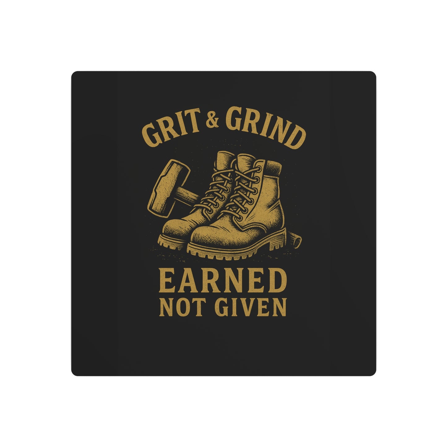 Grit & Grind Metal Art Sign