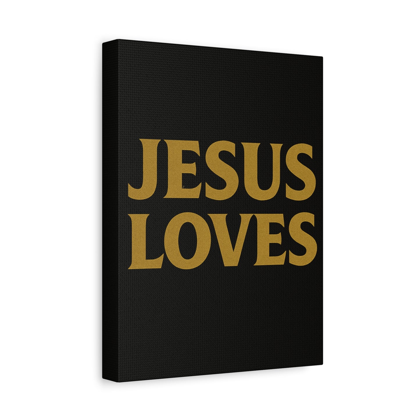Jesus Loves Canvas Wall Art, Inspirational Home Decor, Faith-Based Gift for Christians, Religious Wall Decor