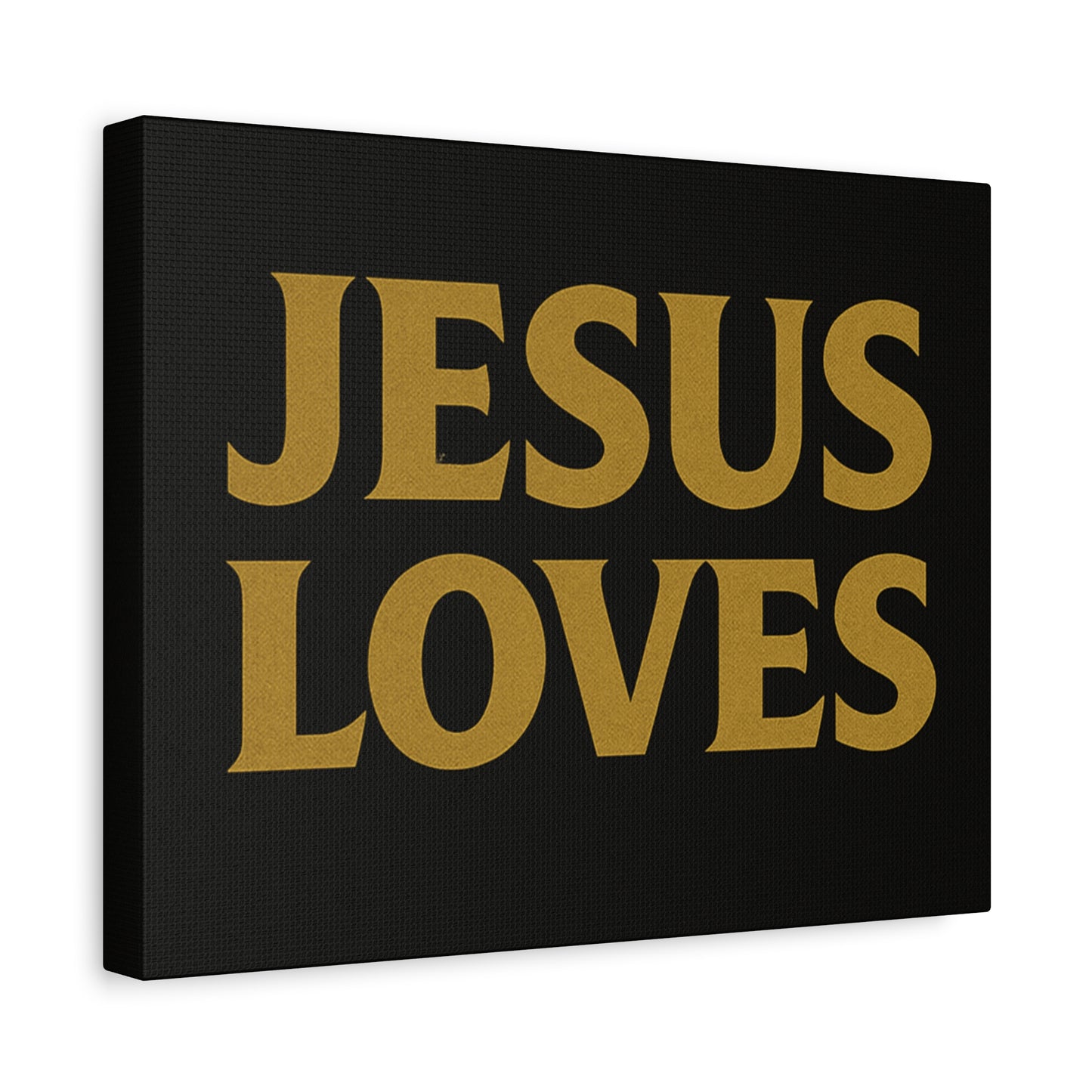 Jesus Loves Canvas Wall Art, Inspirational Home Decor, Faith-Based Gift for Christians, Religious Wall Decor