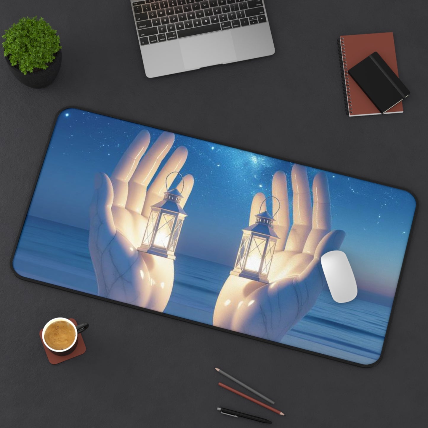 Hands of Light Desk Mat – Inspire Your Workspace