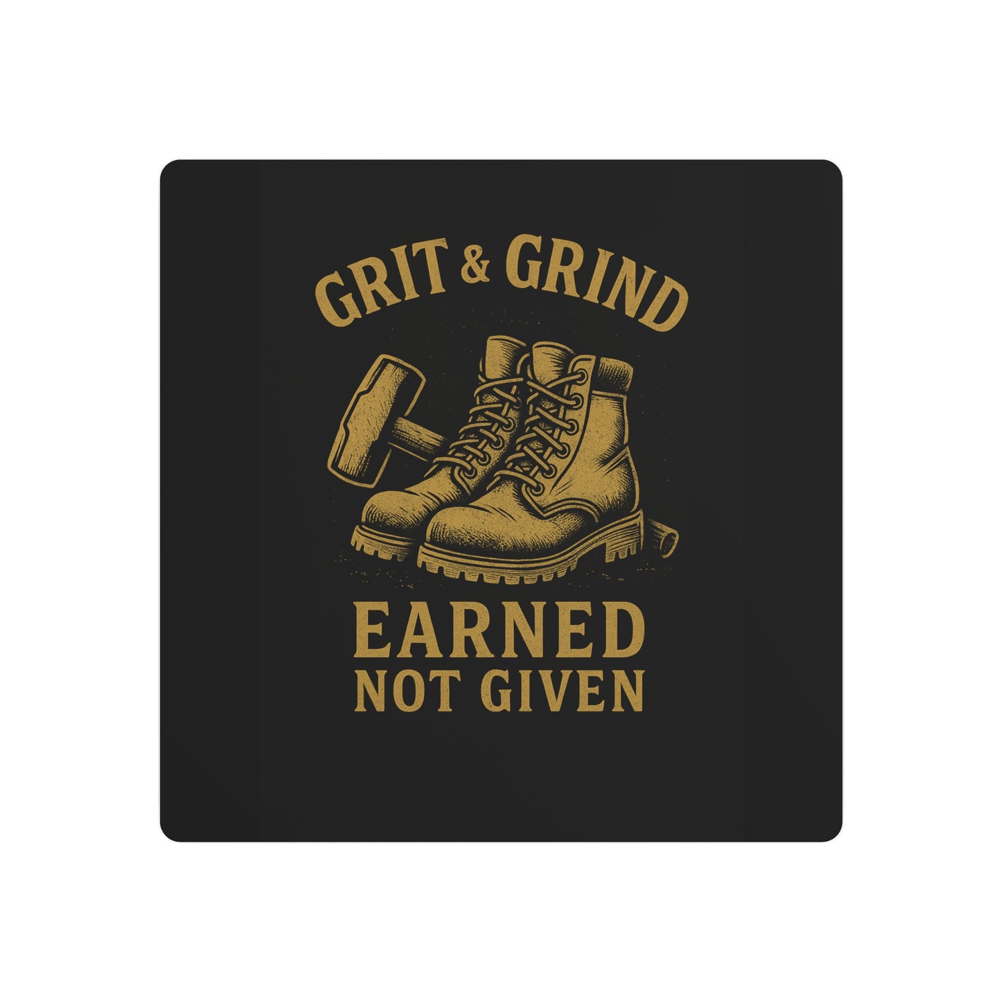 Grit & Grind Metal Art Sign