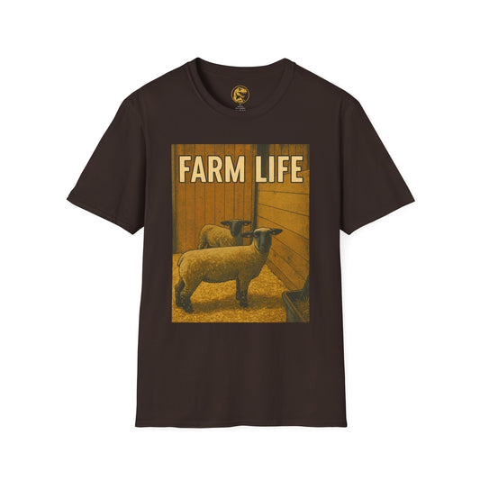 Farm Life T-Shirt, Softstyle Tee for Animal Lovers, Country Living Shirt, Farm house Apparel, Gift for Farmers
