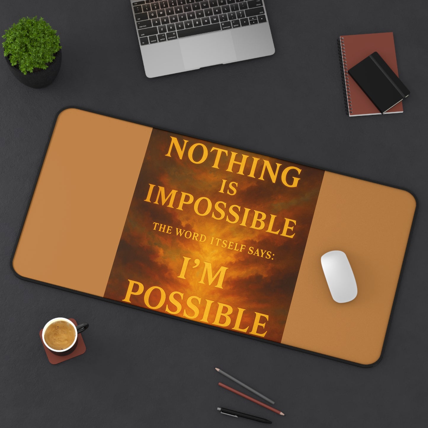 Motivational Desk Mat - I'm Possible Inspirational Office Decor, Gift for Students and Professionals, Home Office Accessory, Modern [...]