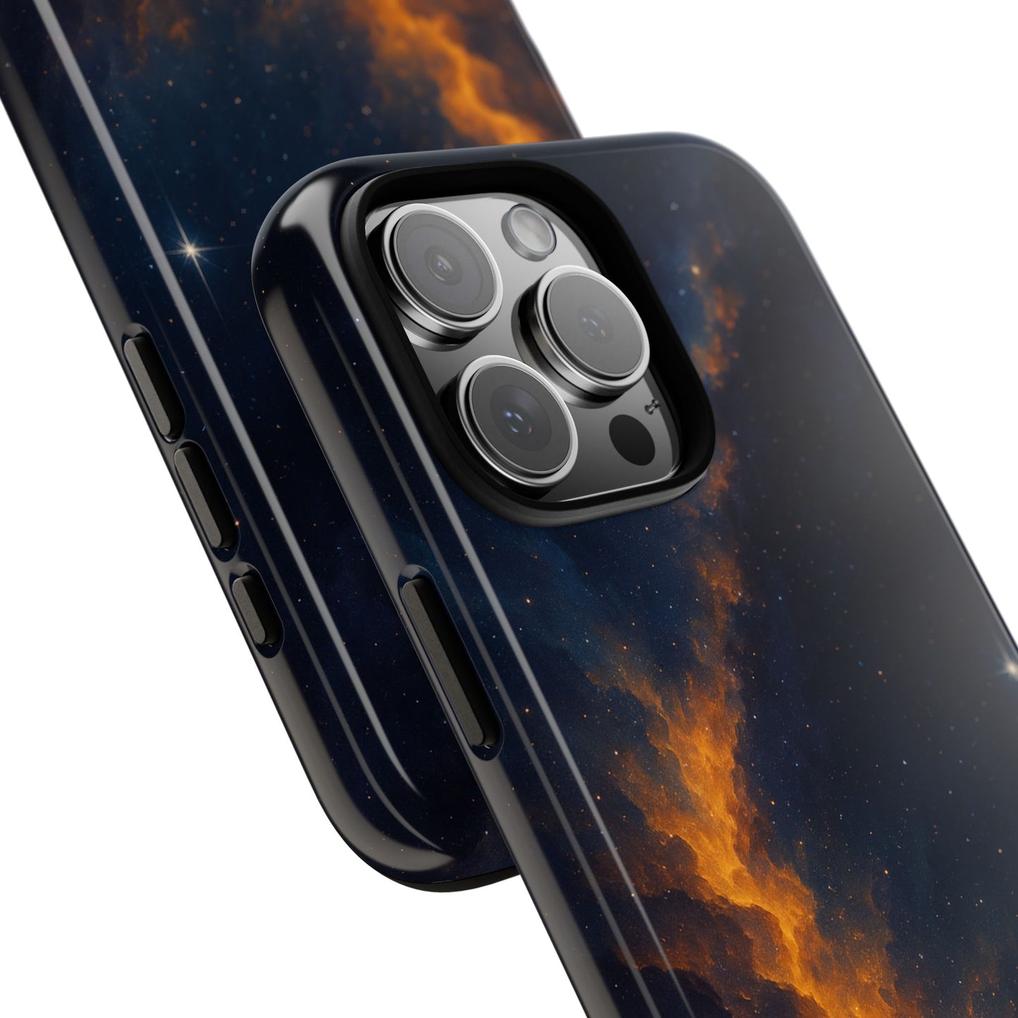 Stellar Flame – Cosmic Nebula Art Phone Case