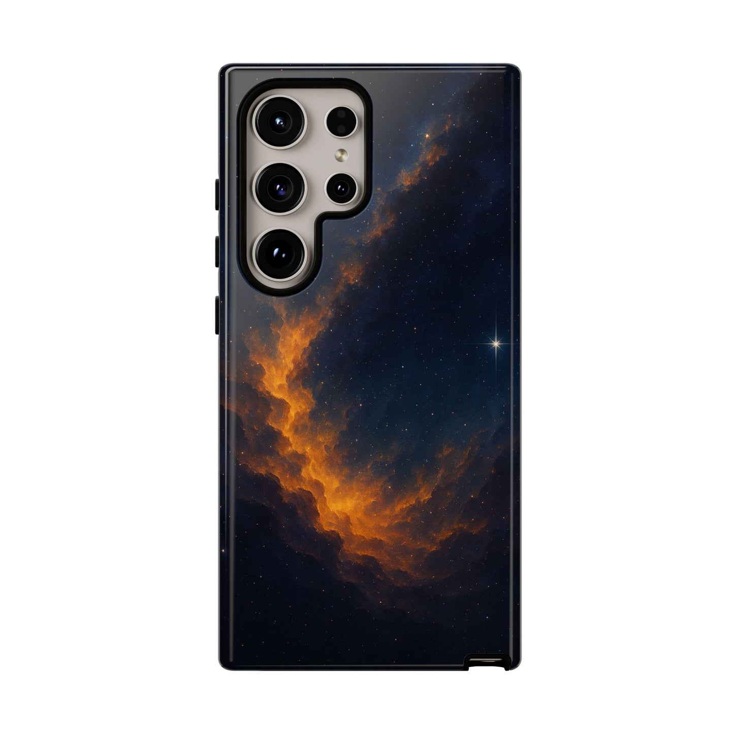 Stellar Flame – Cosmic Nebula Art Phone Case