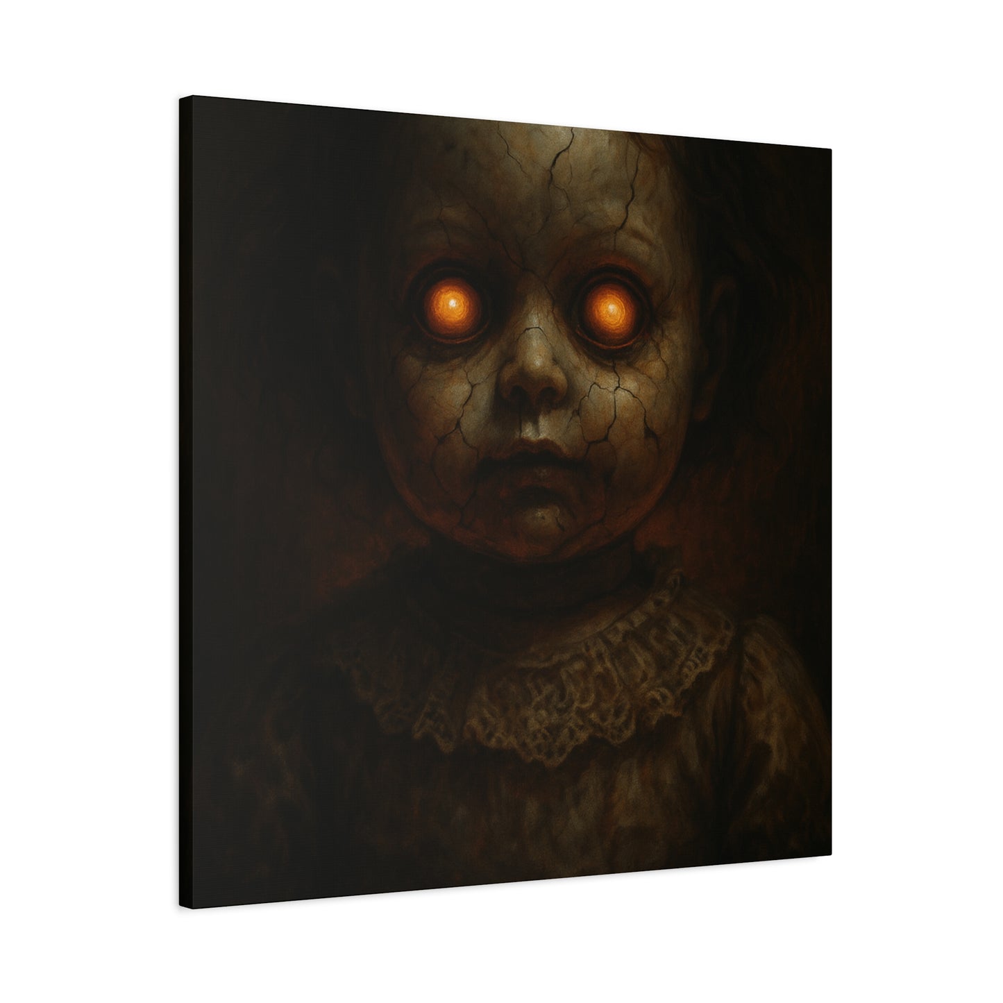 Eerie Artwork Canvas, Horror Decor, Creepy Wall Art, Spooky Gift, Haunted Home Decoration