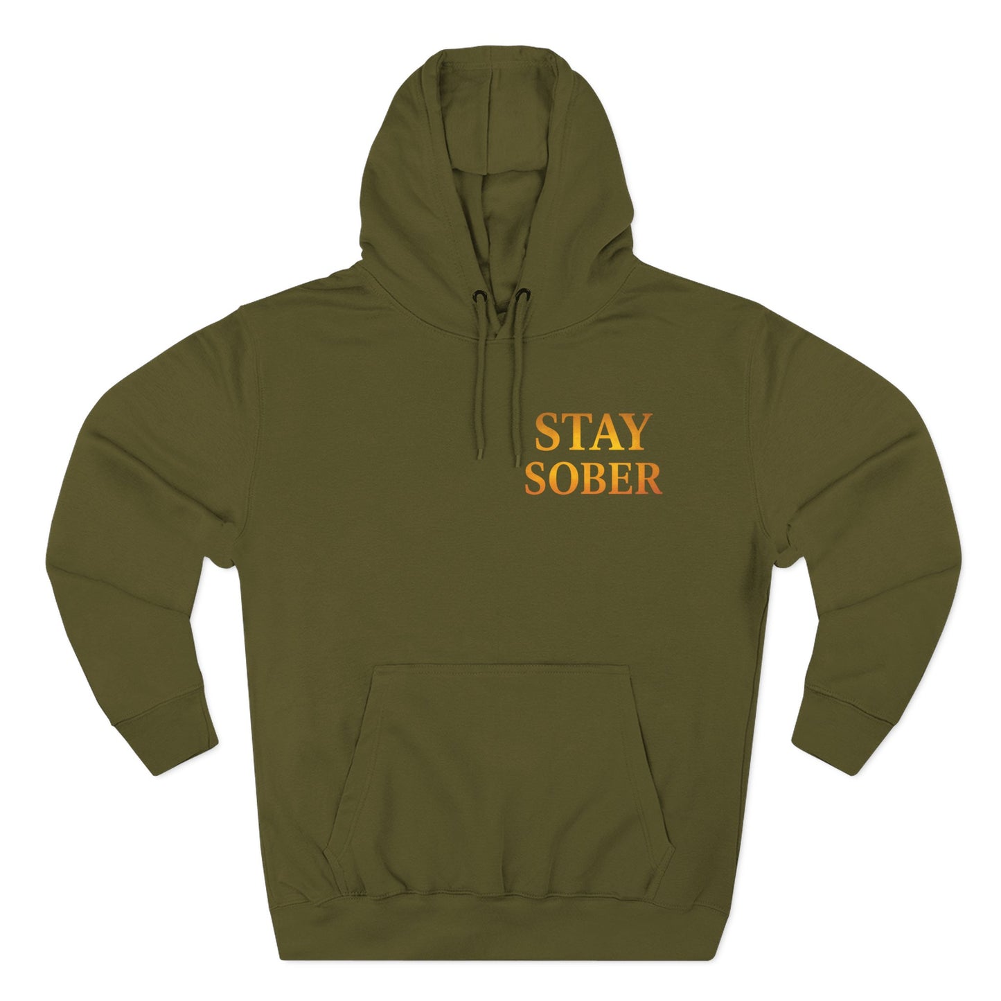 Inspirational Fleece Hoodie, Motivational Gift for Wellness, Stay Sober Apparel, Positive Affirmation Hoodie, Recovery Support Clothing
