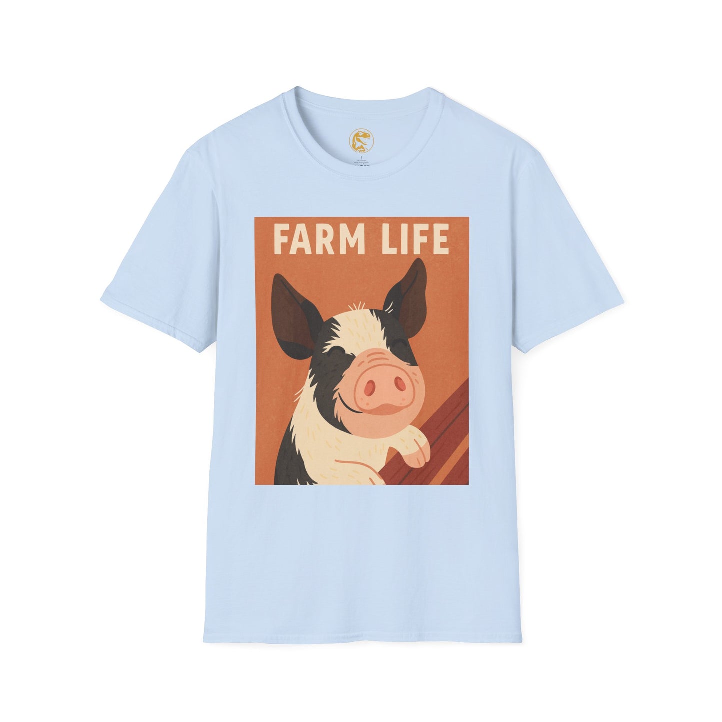 Farm Life pig Unisex Soft style T-Shirt, Casual Farm Tee, Cute Pig Graphic Shirt, Animal Lover Gift, Farm house Apparel