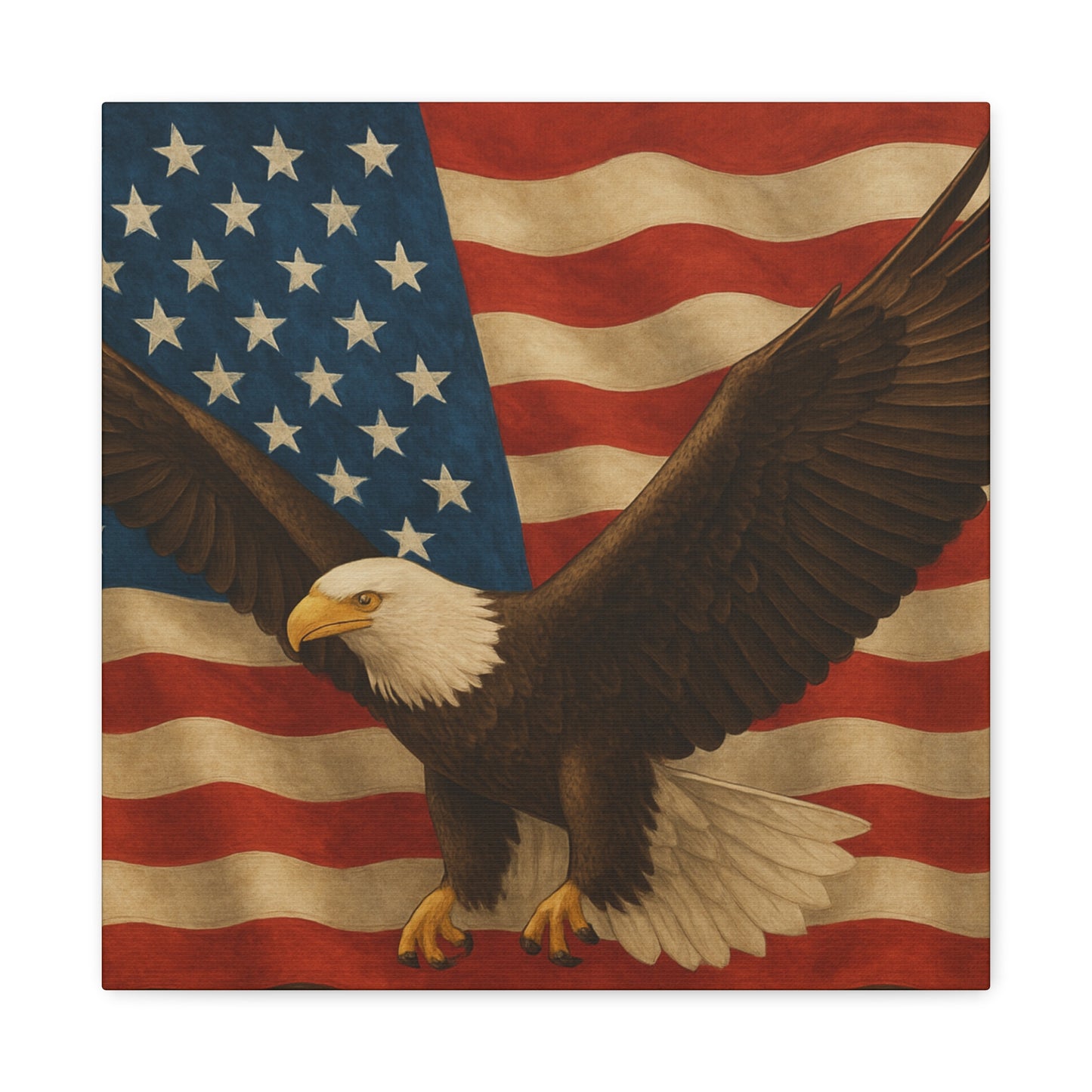 American Eagle Canvas Wall Art, Patriotic Home Decor, Stretched Artwork for Veterans, Independence Day Gift, 12x16 Inch Canvas, [...]