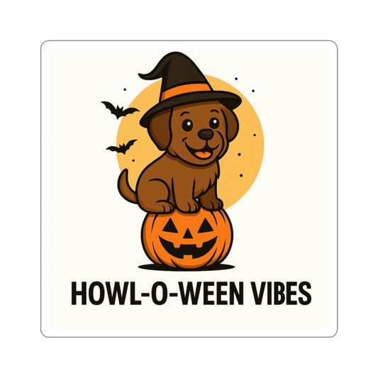 Halloween Dog Stickers, Cute Kiss-Cut Stickers, Howl-O-Ween Vibes, Fun Decor for Laptops, Gifts for Pet Lovers