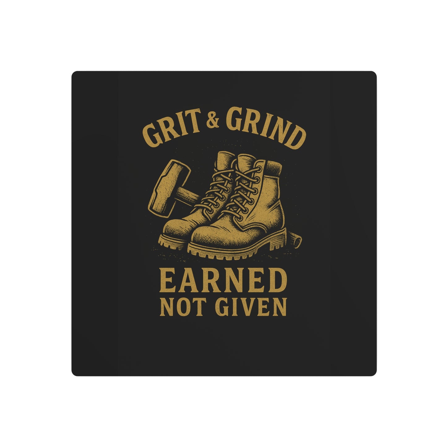 Grit & Grind Metal Art Sign