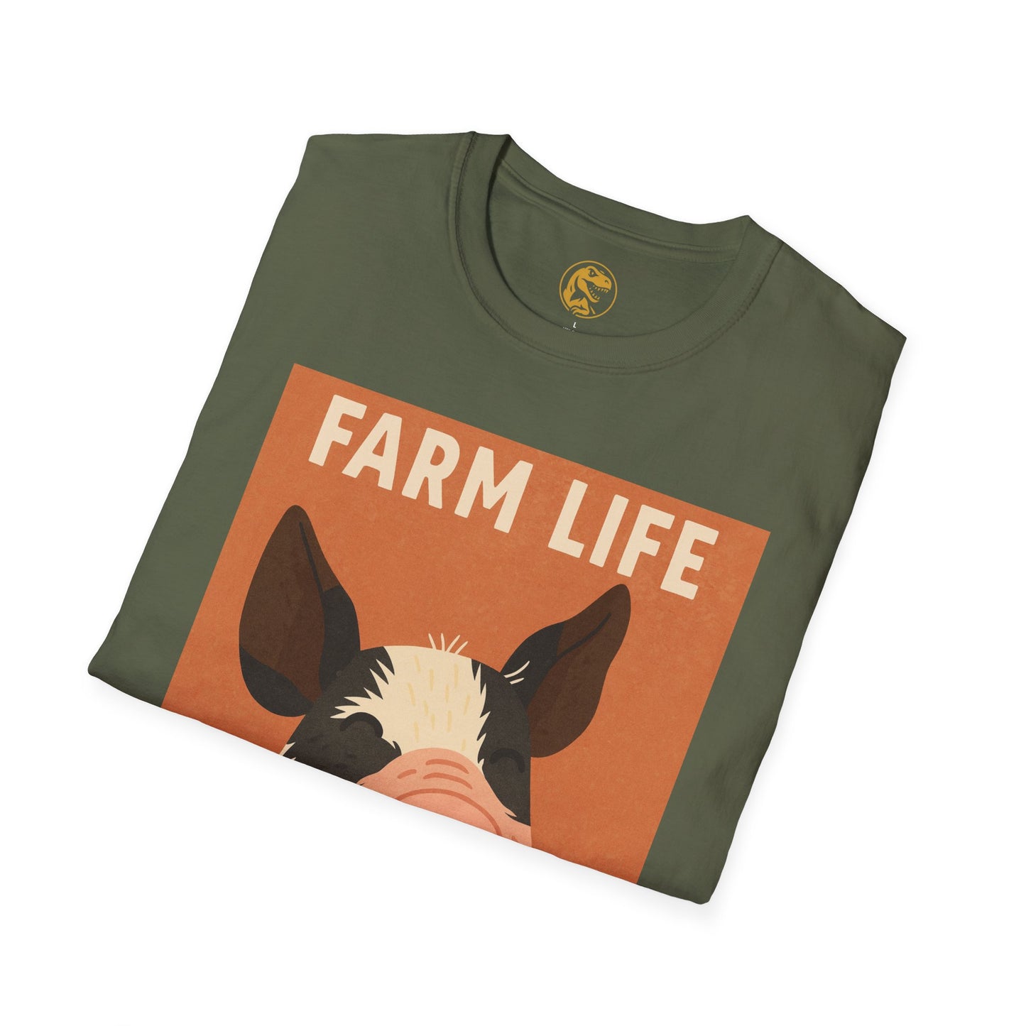 Farm Life pig Unisex Soft style T-Shirt, Casual Farm Tee, Cute Pig Graphic Shirt, Animal Lover Gift, Farm house Apparel