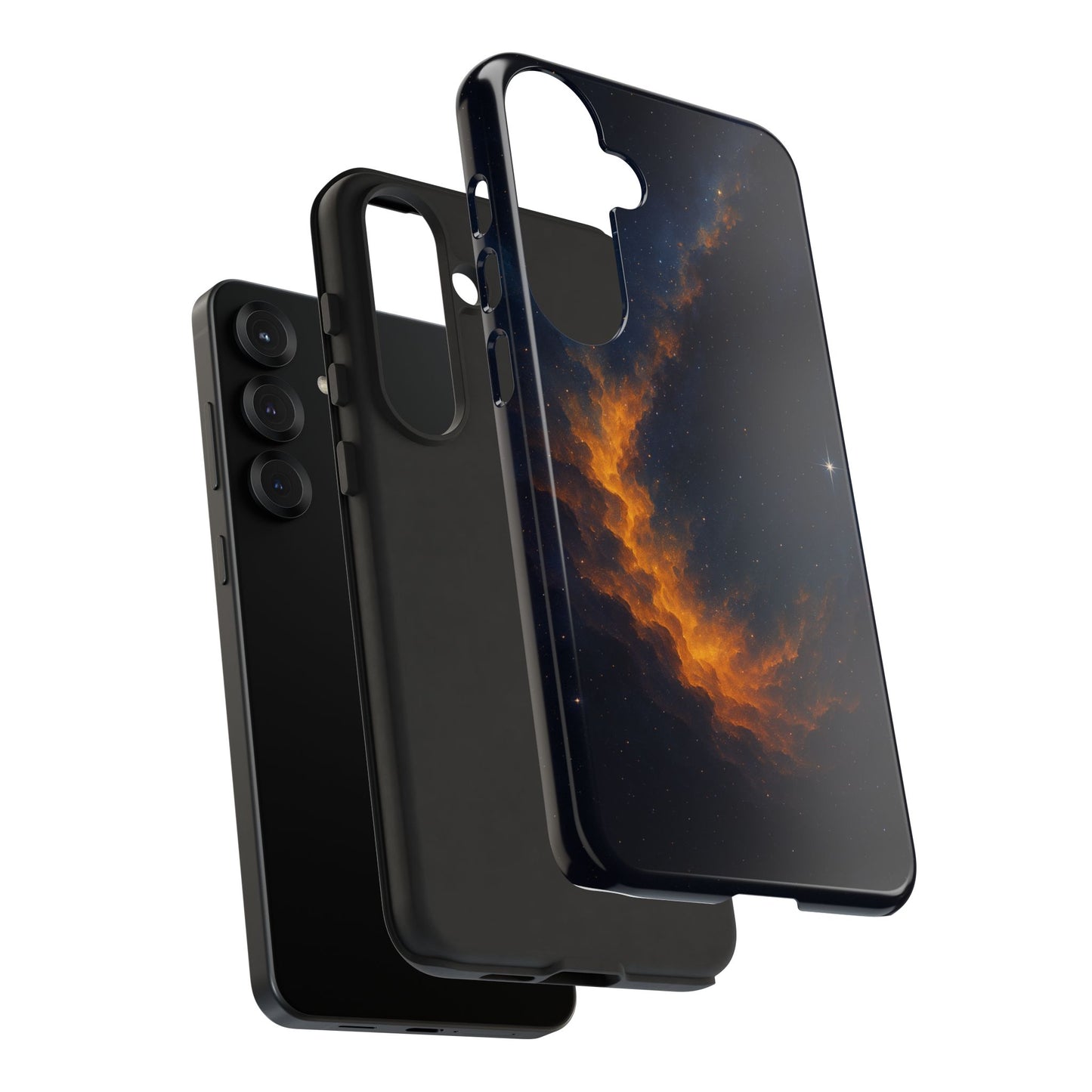 Stellar Flame – Cosmic Nebula Art Phone Case